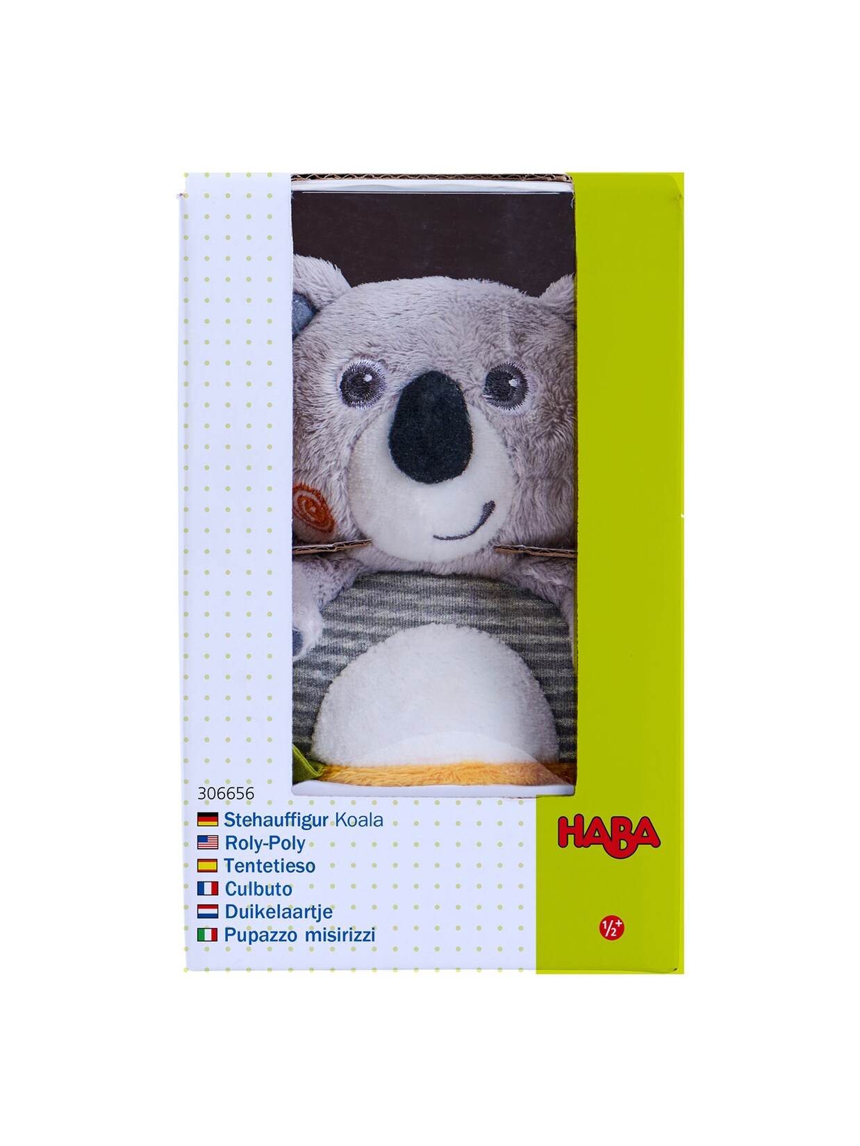 HABA Unisex Stoffpuppe Stehauffigur Koala 1er Pack | 04010168261195
