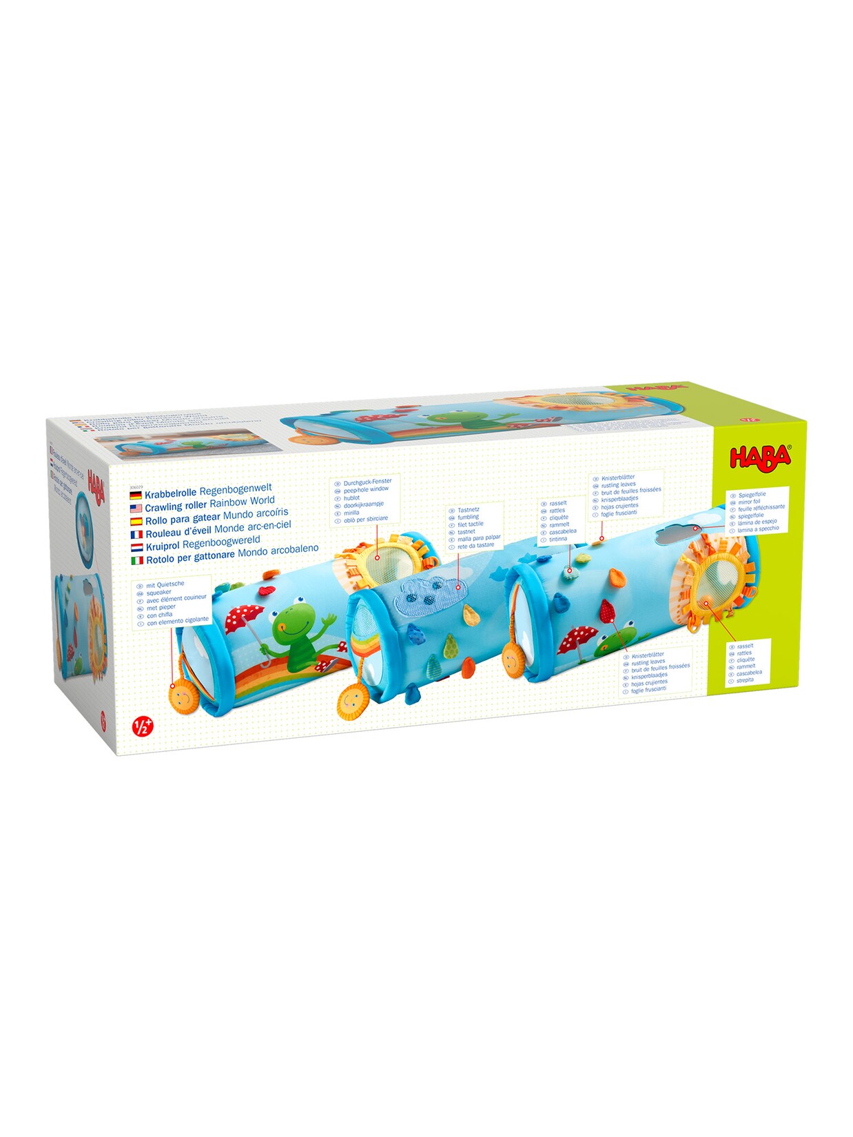 HABA Unisex Krabbelrolle Krabbelrolle Regenbogenwelt 1er Pack