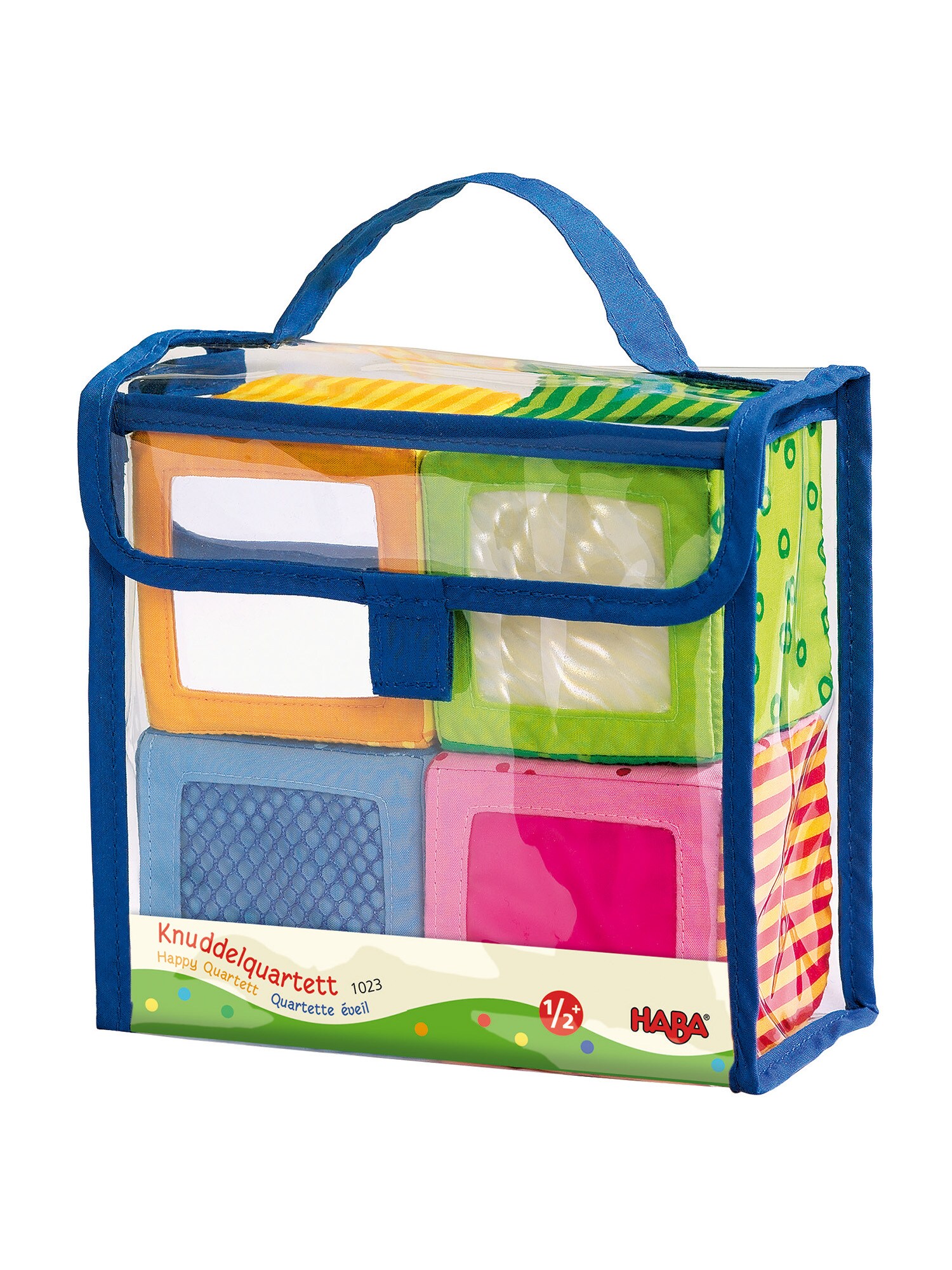 HABA Unisex Motorikw&uuml;rfel Entdeckerw&uuml;rfel Knuddelquartett 1er Pack - Bild 1