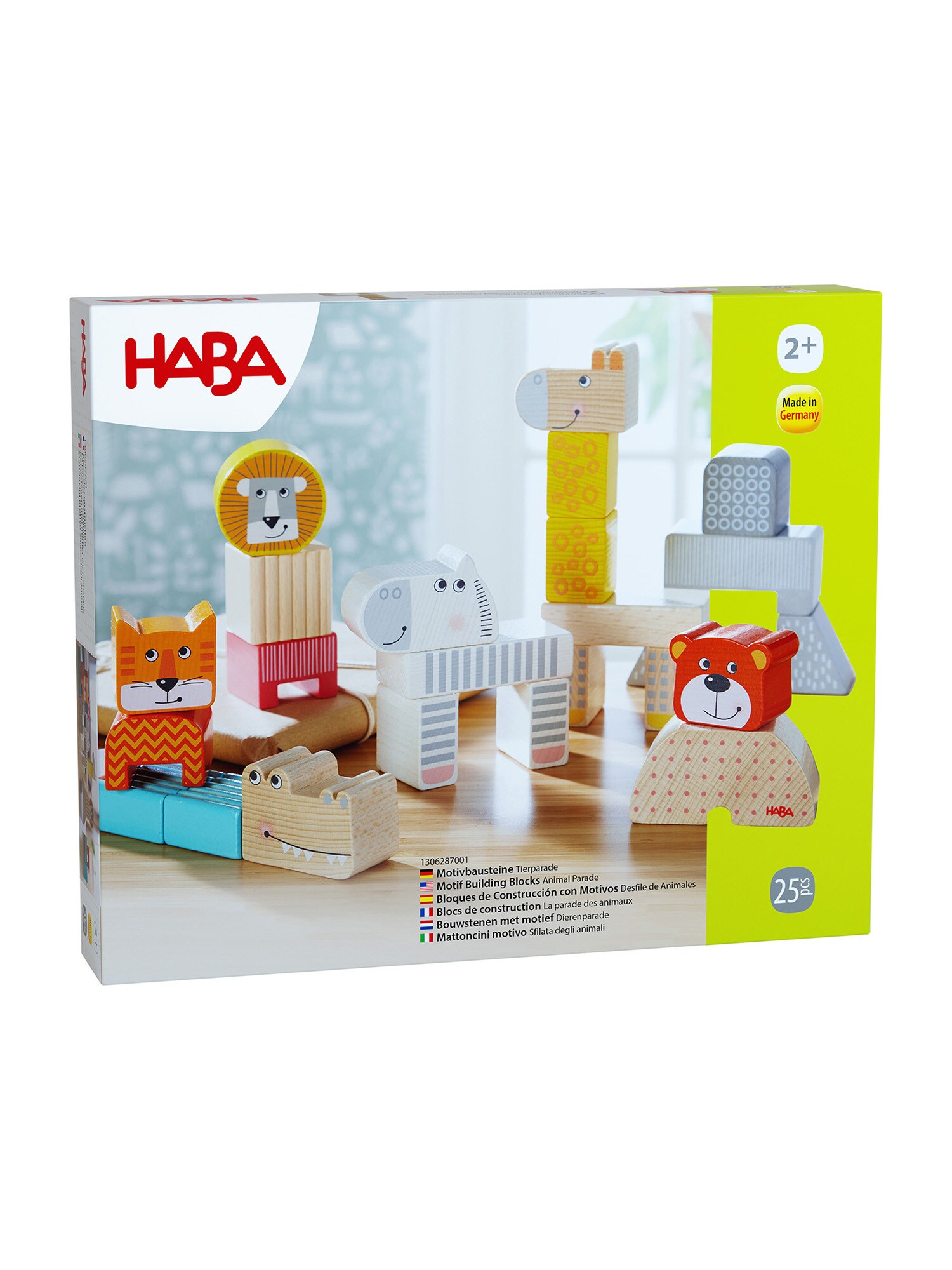 HABA Unisex Spielbausteine Bausteine Tierparade 1er Pack - Bild 1