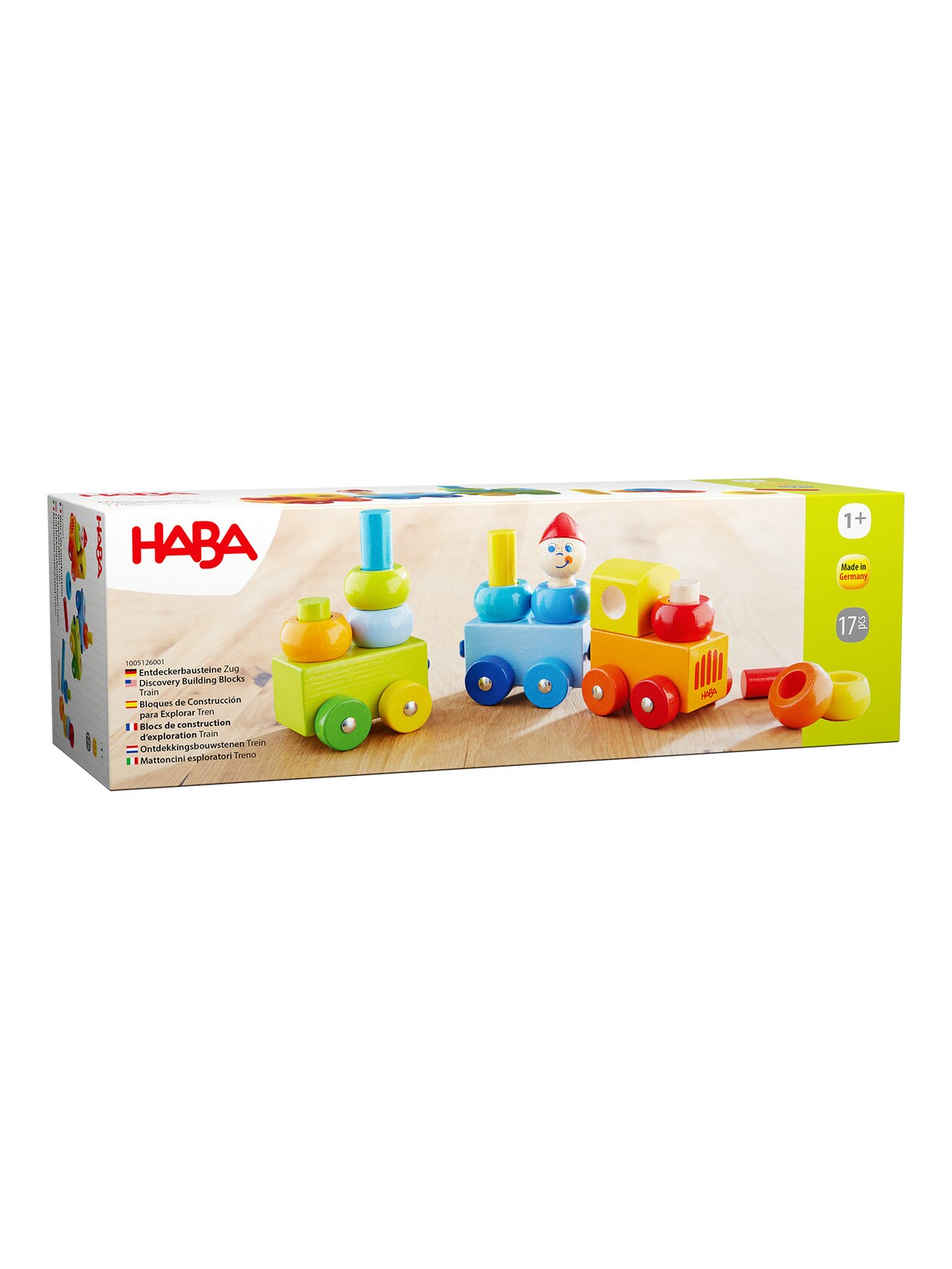 HABA Unisex Spielzeug-Lokomotive Entdeckerzug Farbkringel 1er Pack | 04010168051260