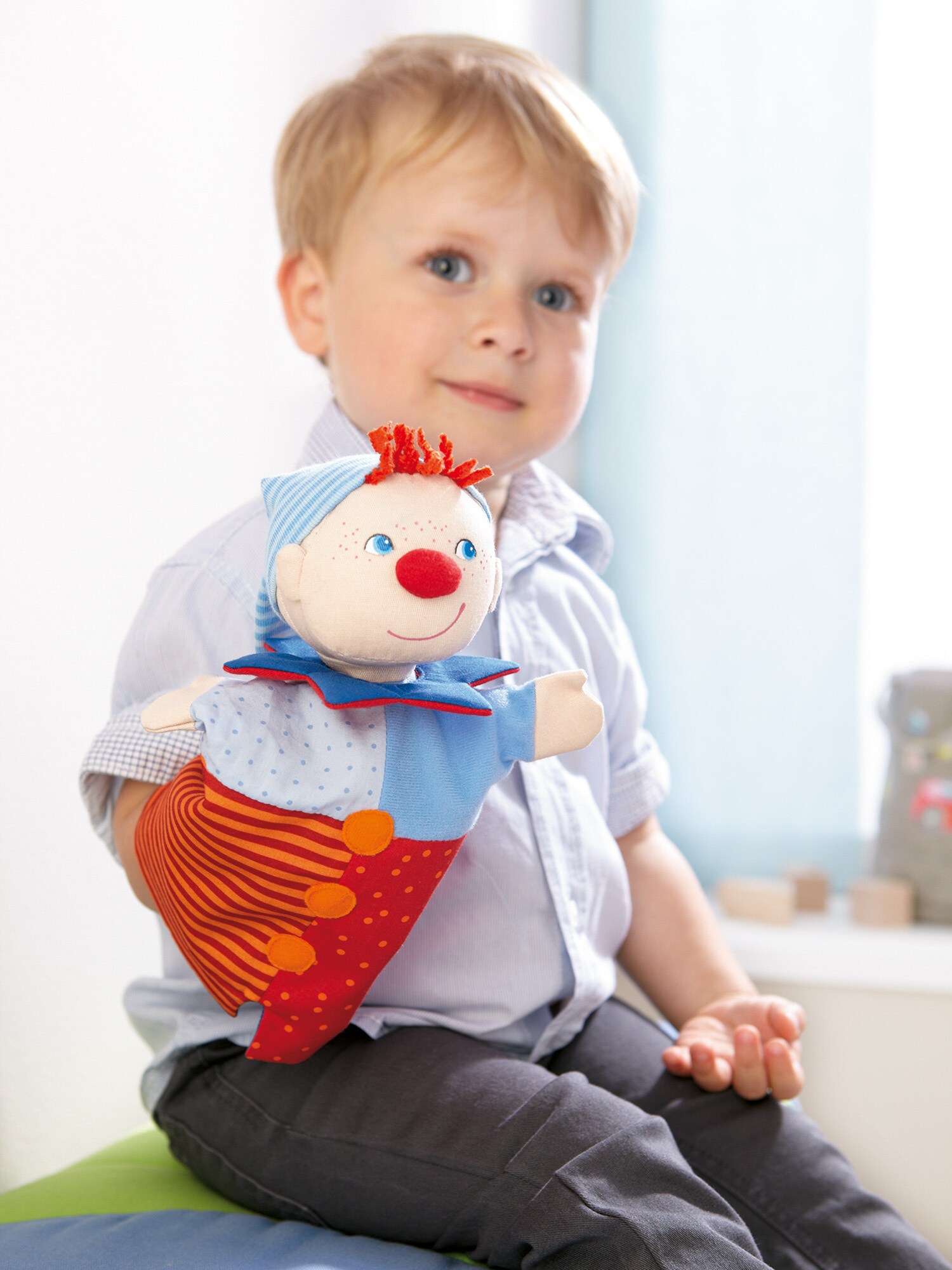 HABA Unisex Handpuppe Handpuppe Kasper, 26 cm 1er Pack - Bild 1