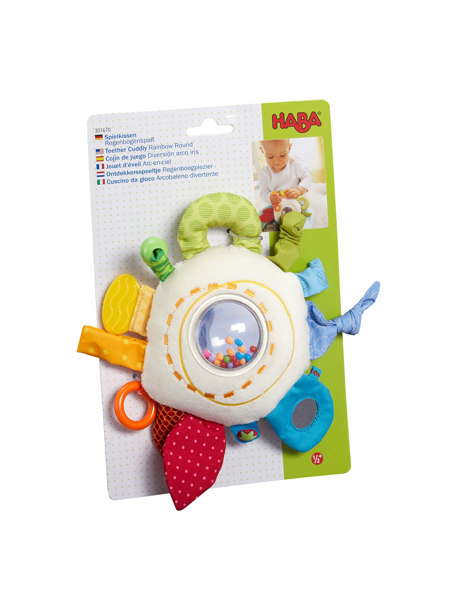 HABA Unisex Lernspielzeug Spielkissen Regenbogenspa&szlig; 1er Pack - Bild 1