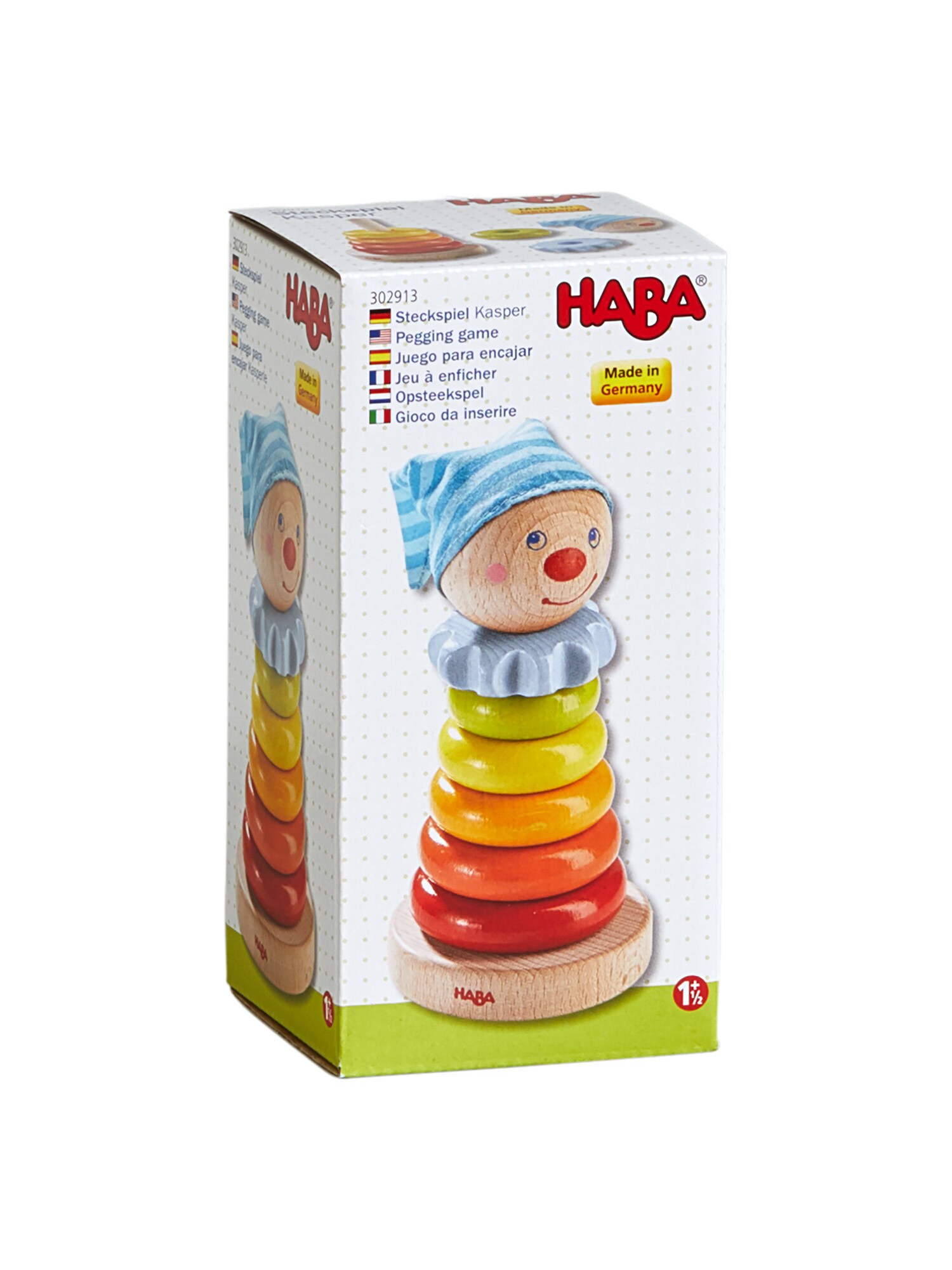 HABA Unisex Steckspielzeug Steckspiel Kasper 1er Pack - Bild 1