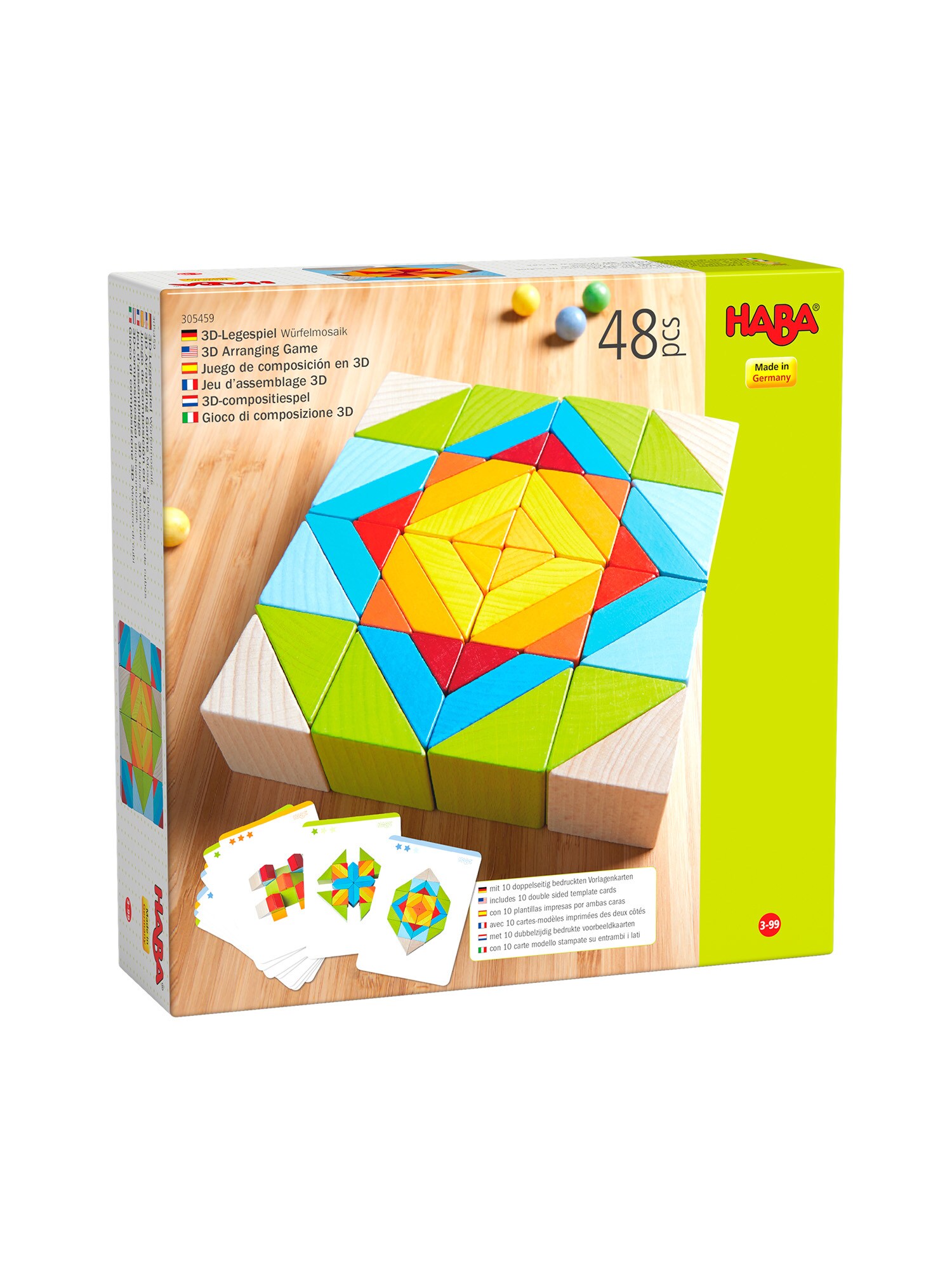 HABA Unisex Spielbausteine Kreativbausteine W&uuml;rfelmosaik 1er Pack - Bild 1