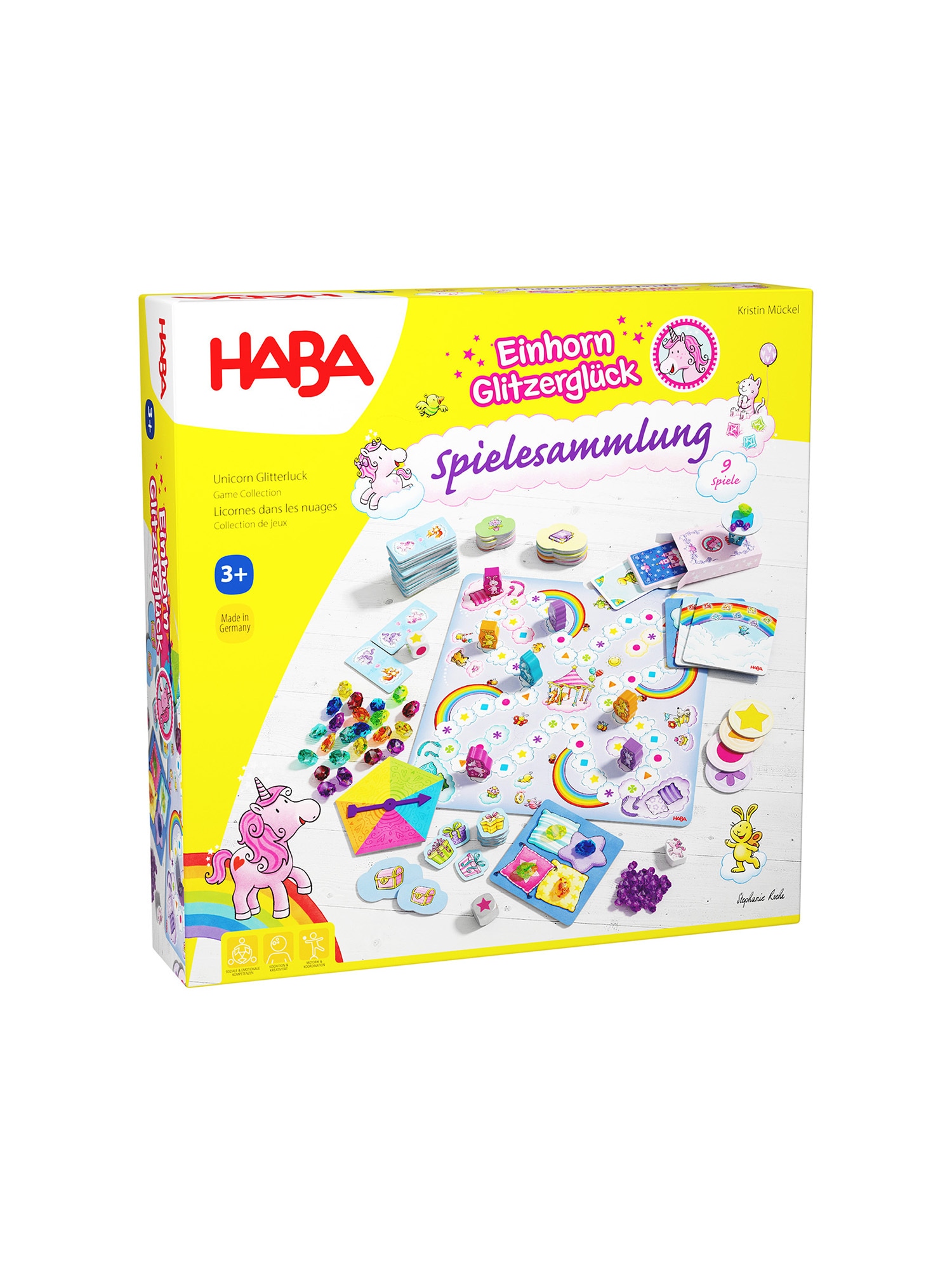 HABA Unisex Spielesammlung Einhorn Glitzergl&uuml;ck 1er Pack - Bild 1