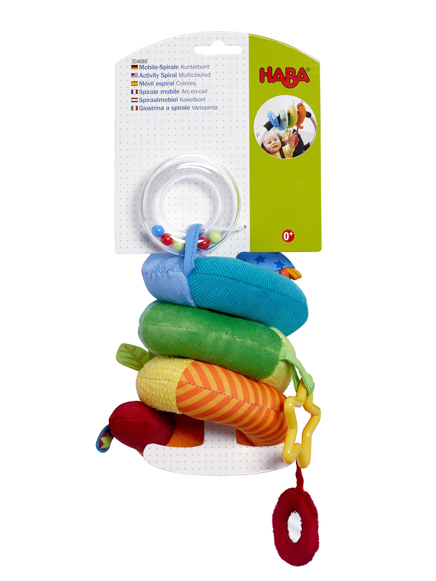 HABA Unisex Kinderwagenkette Mobile-Spirale Kunterbunt 1er Pack - Bild 1