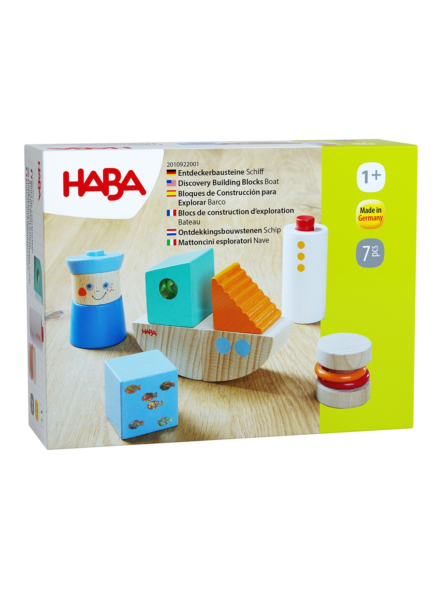 HABA Unisex Spielbausteine Entdeckerbausteine Schiff 1er Pack - Bild 1
