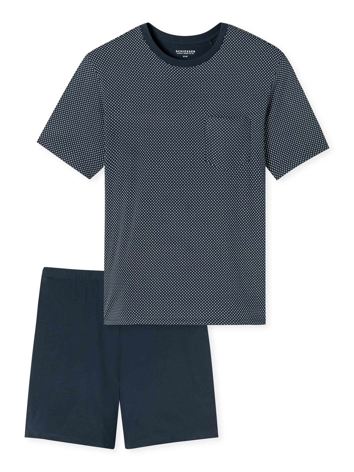 Schiesser Herren Pyjama Schlafanzug kurz - Comfort Essentials 1er Pack - Bild 1