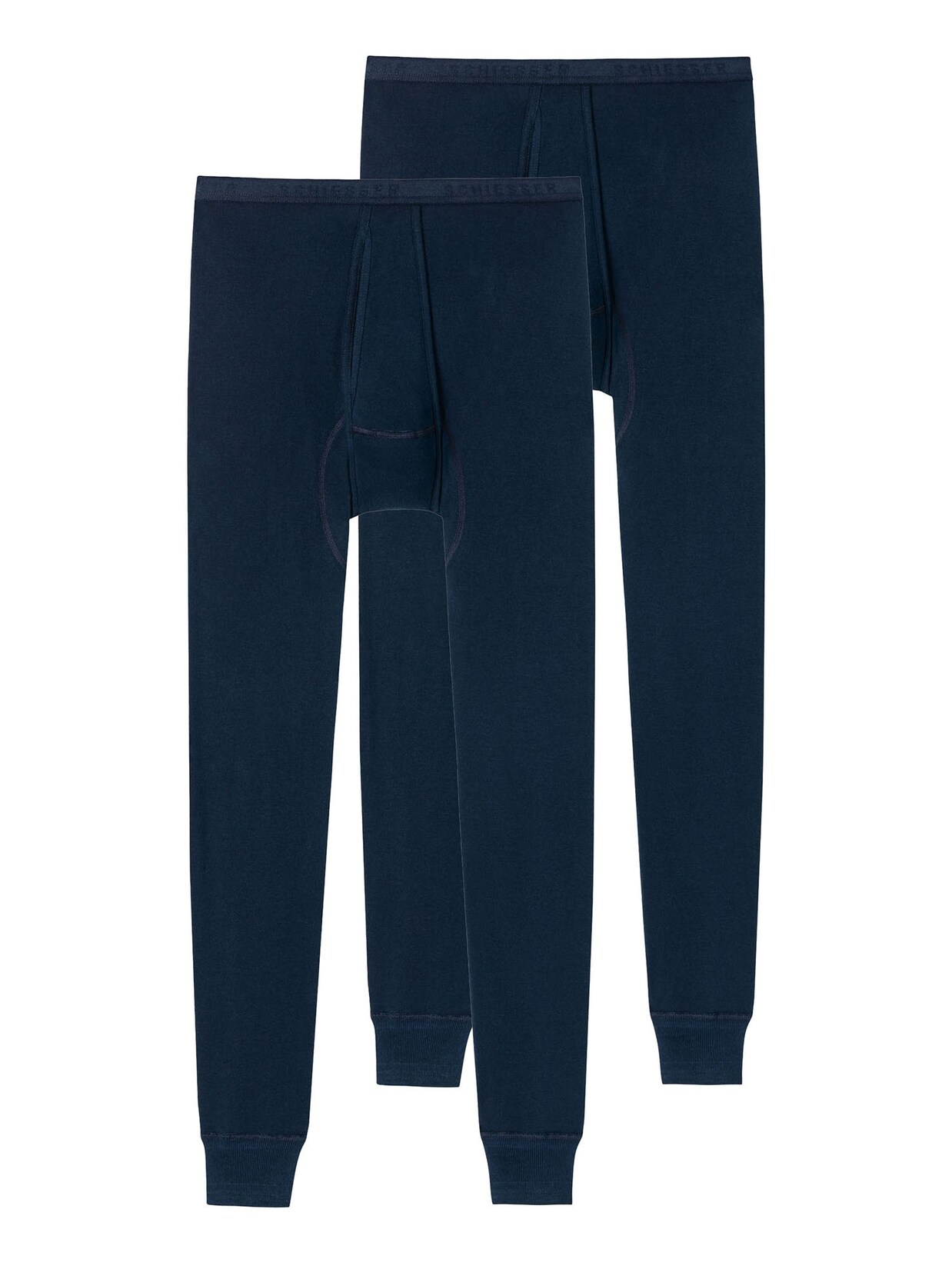 Schiesser Herren Lange Unterhose Original Feinripp 2er Pack