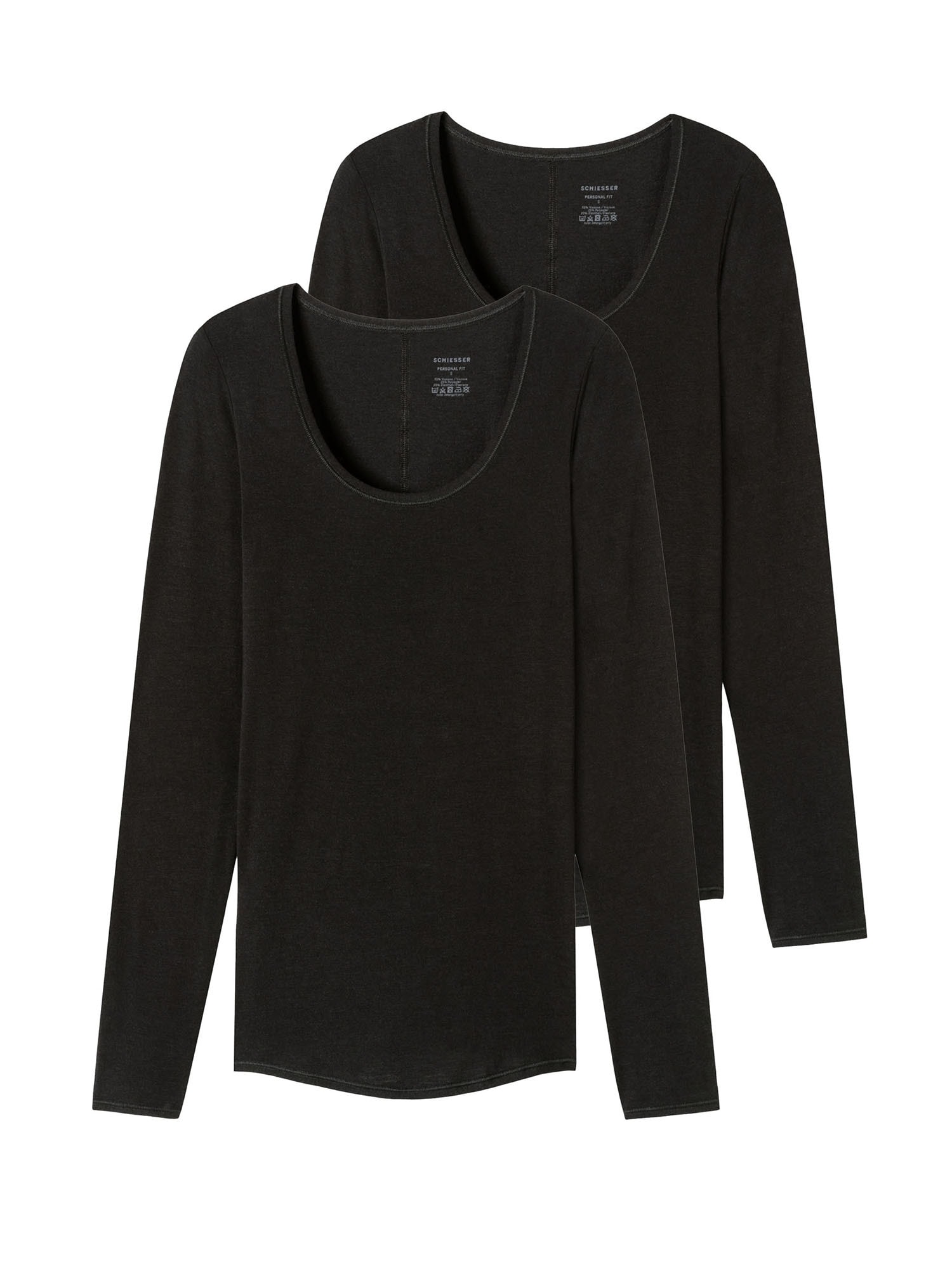 Schiesser Damen Longsleeve Personal Fit 2er Pack - Bild 1
