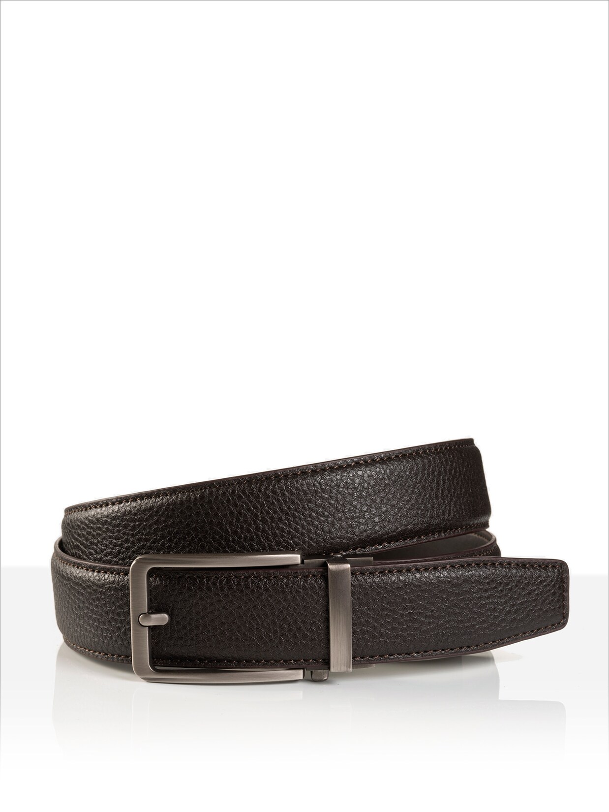 Monti Herren Ledergürtel YALE 3,5cm breit, Automatikschließe Stufenlos 1er Pack | 04069616007779