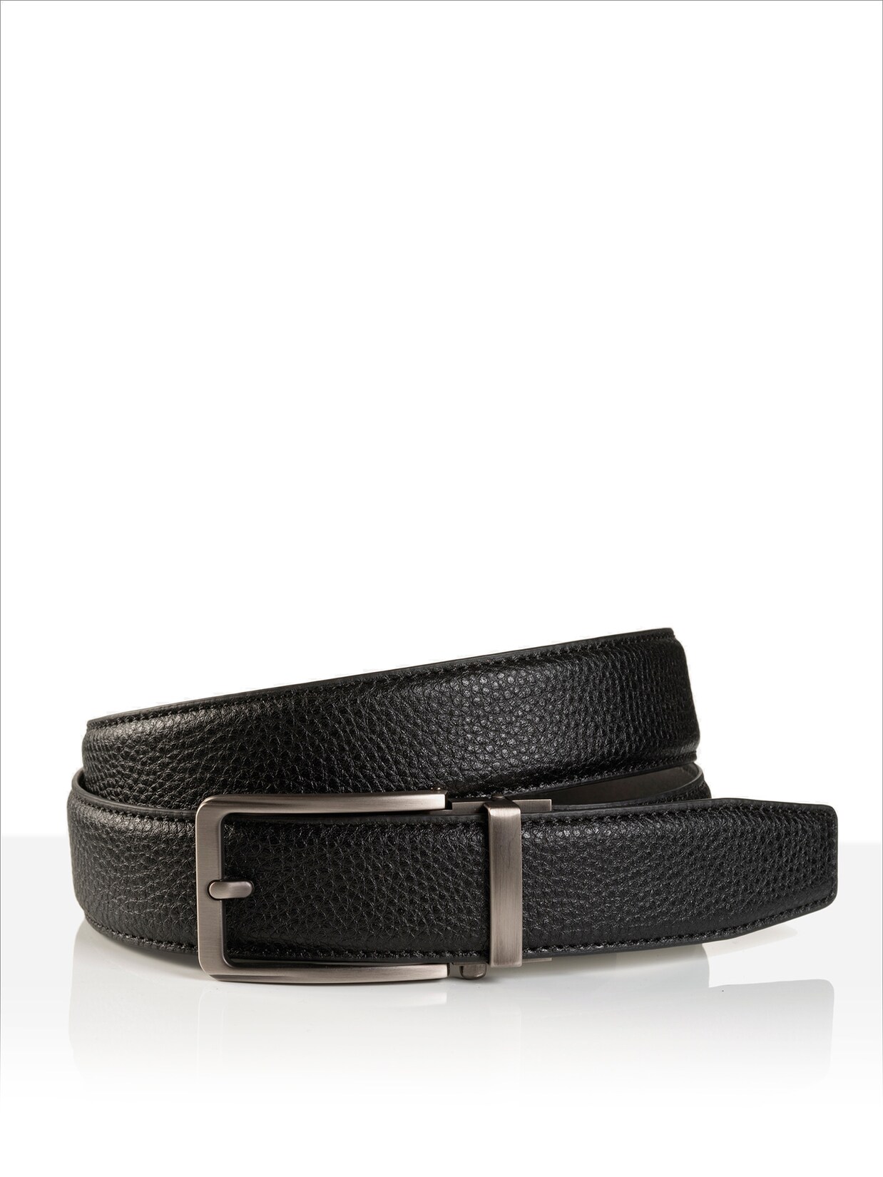 Monti Herren Ledergürtel YALE 3,5cm breit, Automatikschließe Stufenlos 1er Pack | 04069616007809