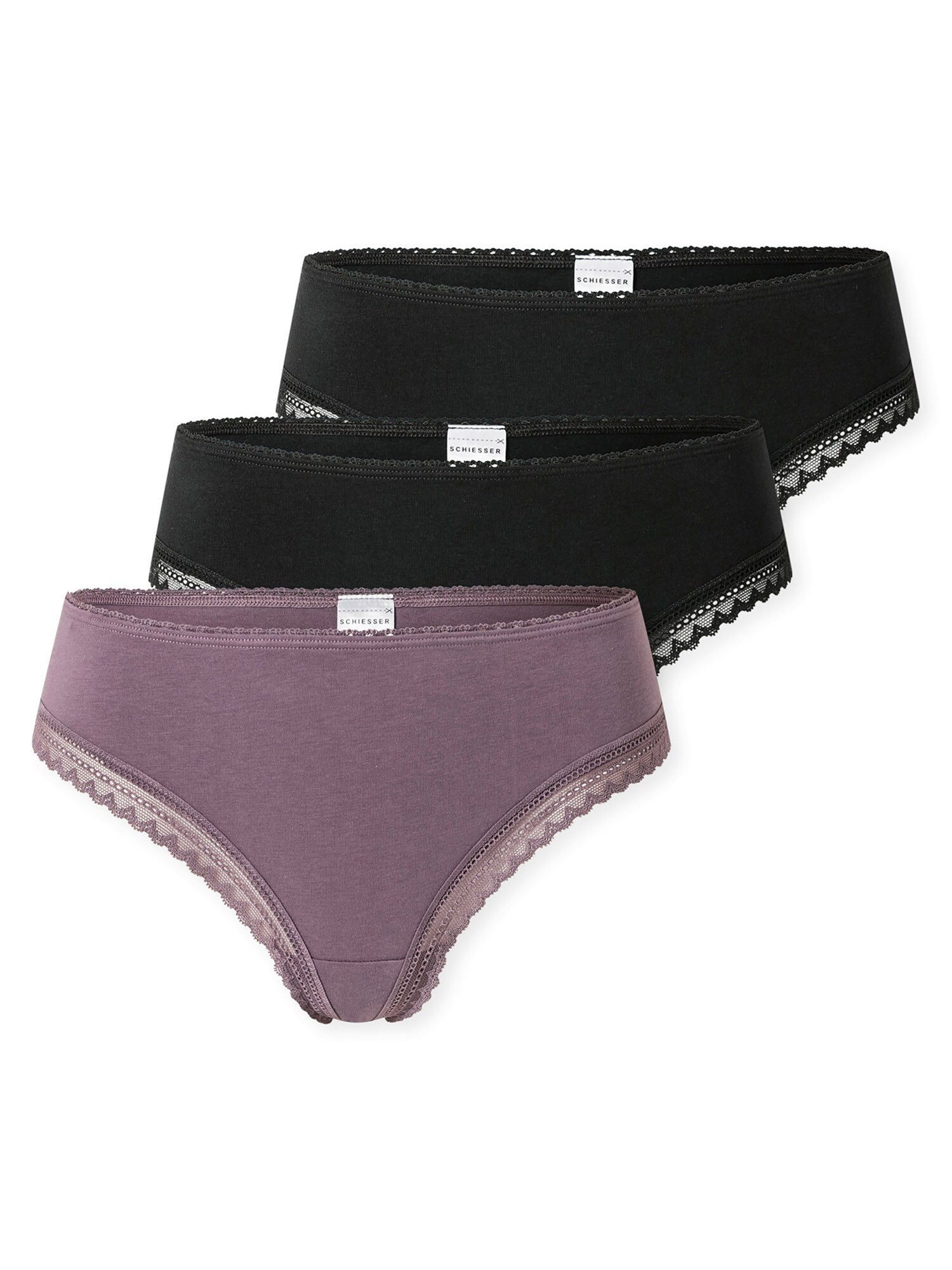 Schiesser Damen Tanga Cheeky String 3er Pack - Bild 1
