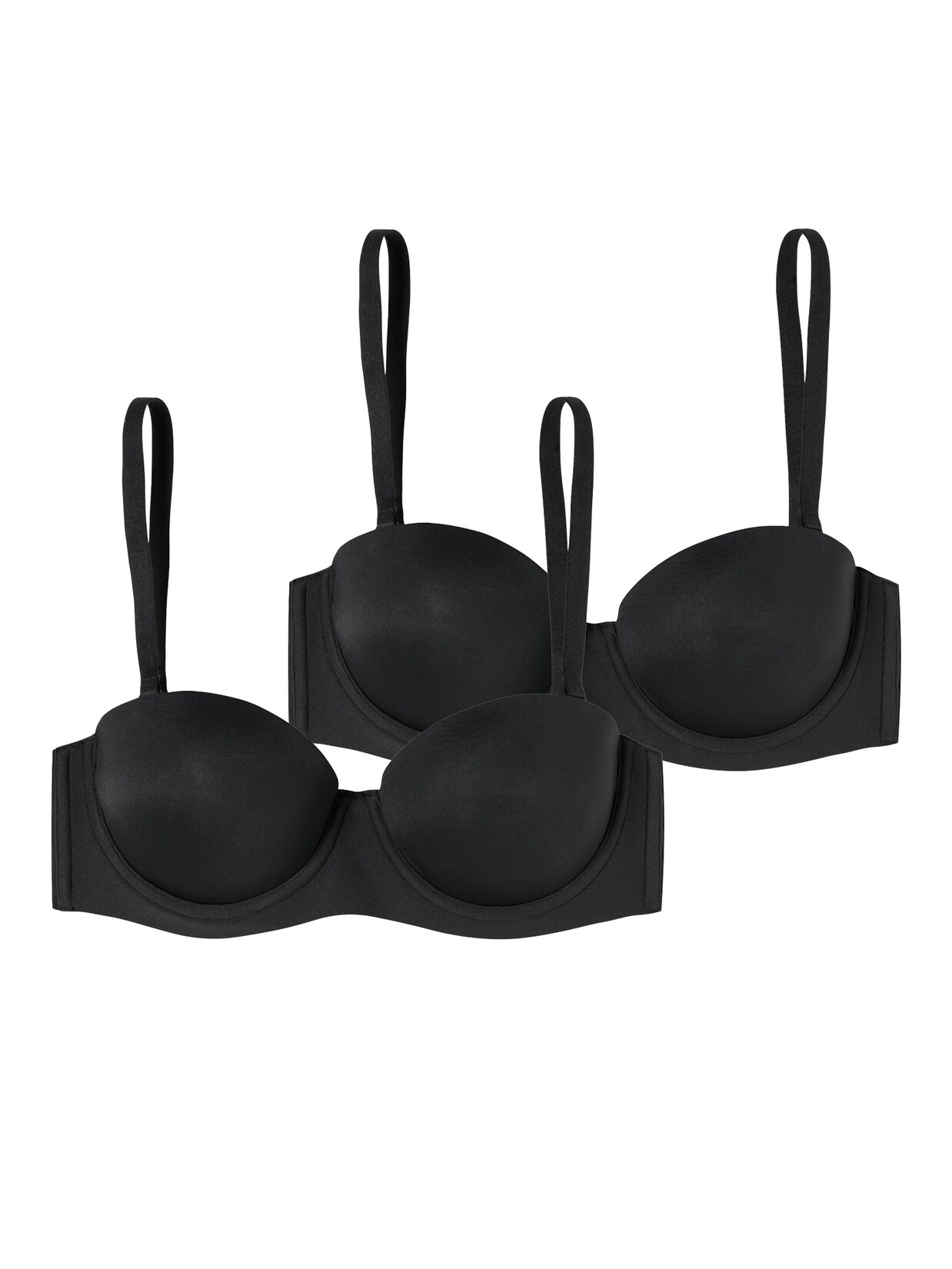 Schiesser Damen Bügel-BH Bandeau mit Schale - Unique Micro 2er Pack