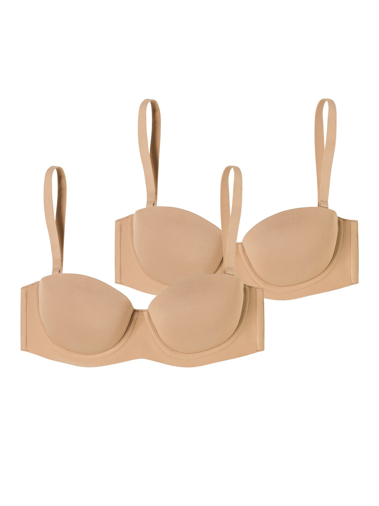 Schiesser Damen Bügel-BH Bandeau mit Schale - Unique Micro 2er Pack