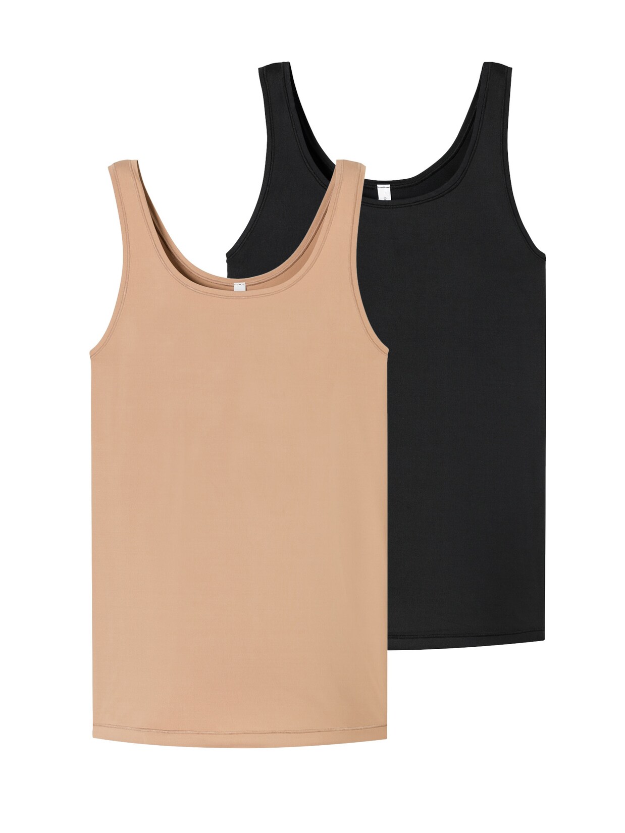 Schiesser Damen Unterhemd Trägertop - Unique Micro 2er Pack