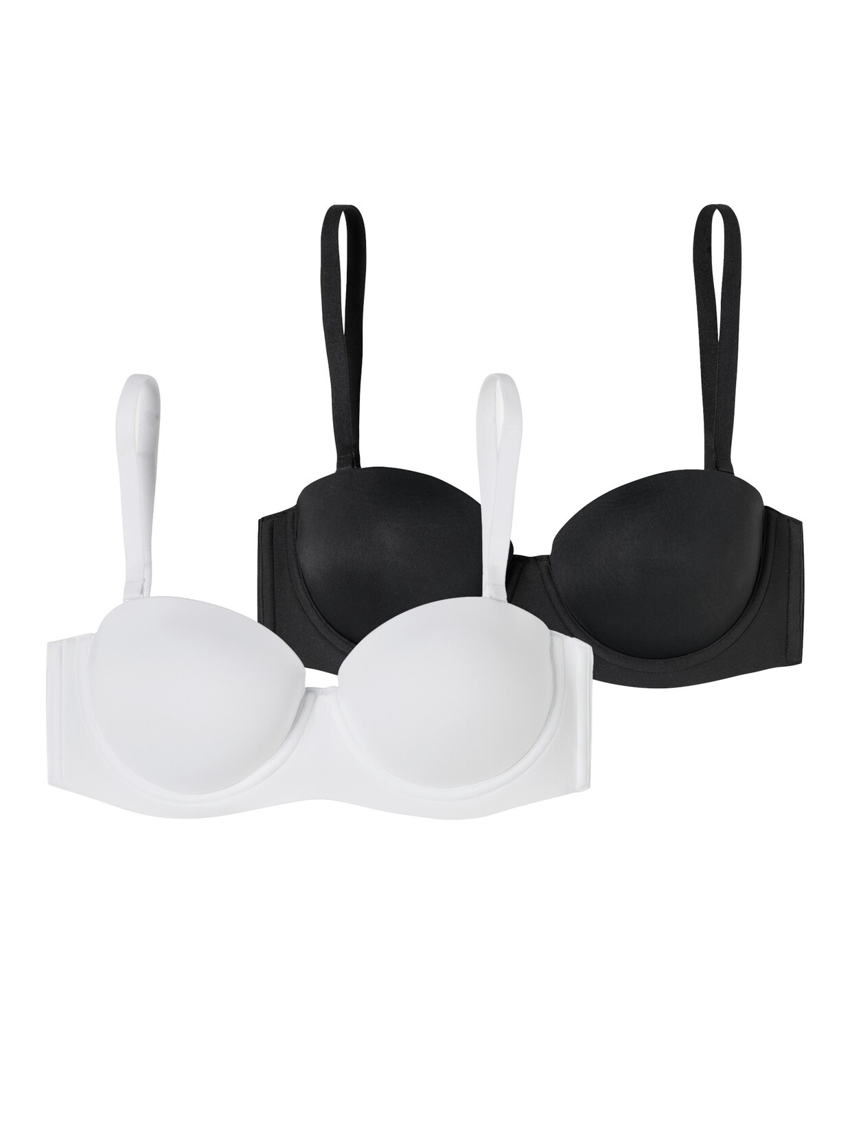 Schiesser Damen Bügel-BH Bandeau mit Schale - Unique Micro 2er Pack