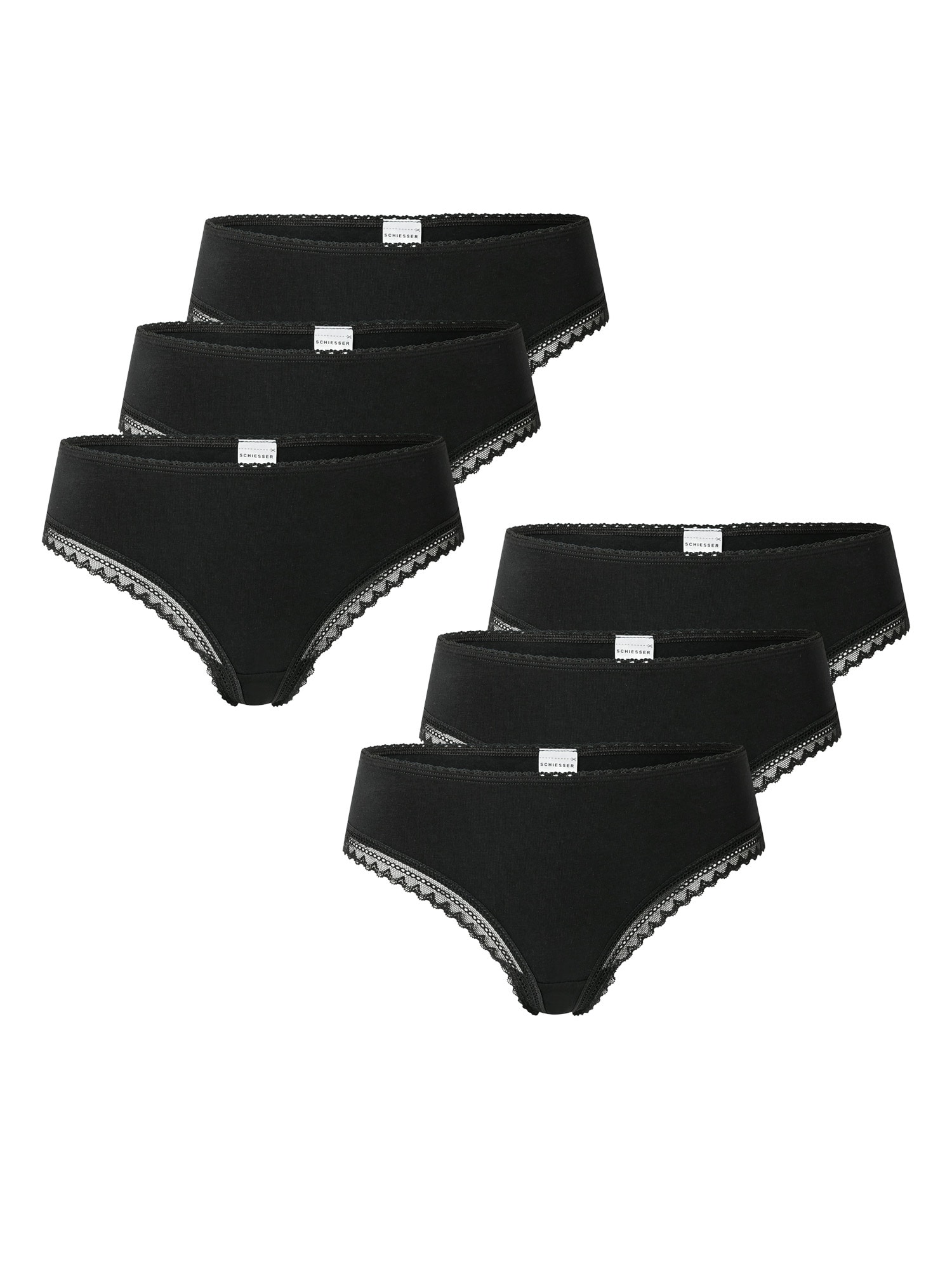 Schiesser Damen Tanga Modern Multipacks 6er Pack - Bild 1