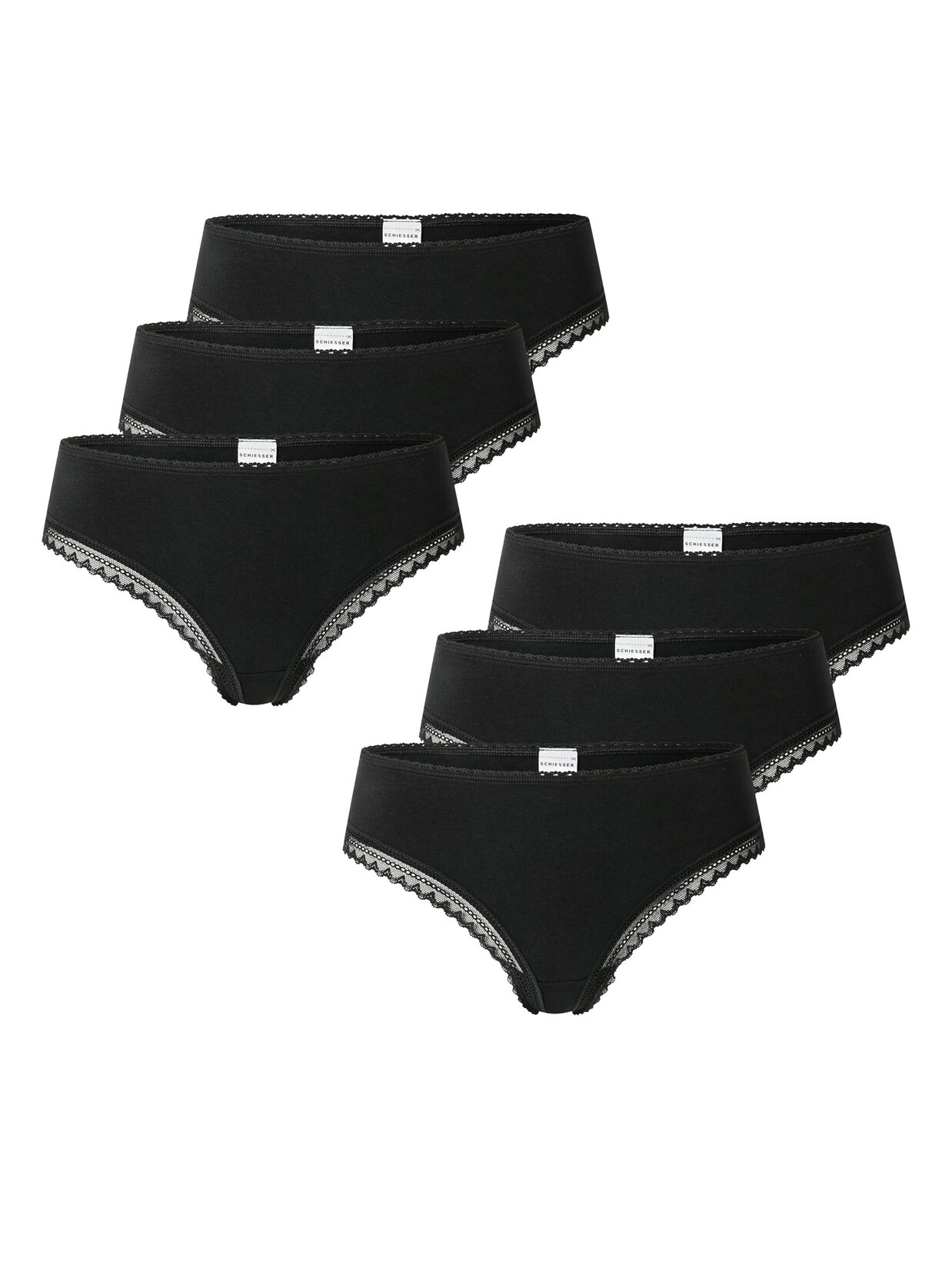 Schiesser Damen Tanga Modern Multipacks 6er Pack