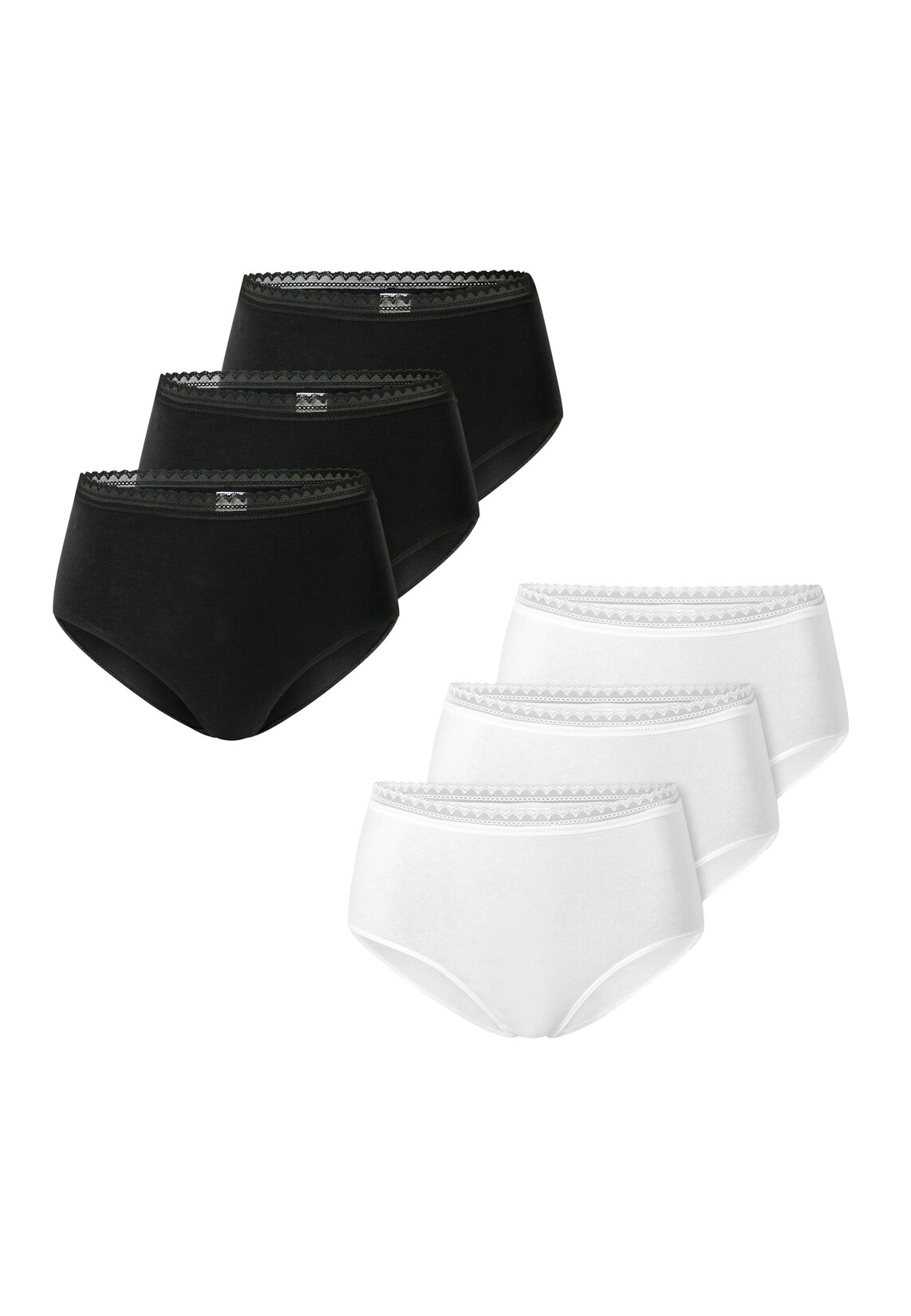 Schiesser Damen Midislip Modern Multipacks 6er Pack