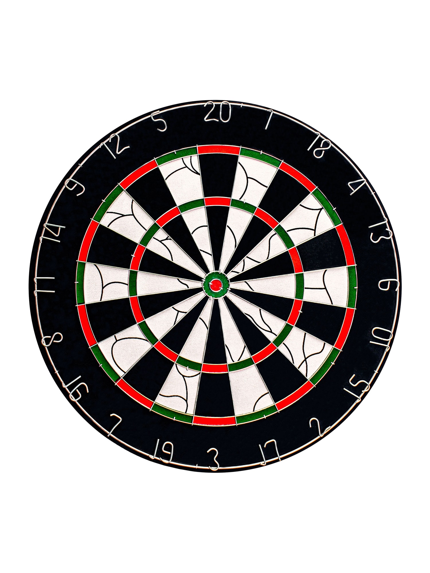 Bull's Unisex Dartscheibe Bristol Flocked Paper Dartboard inkl. 2x Brass Anf&auml;nger-Set Turnier 1er Pack - Bild 1