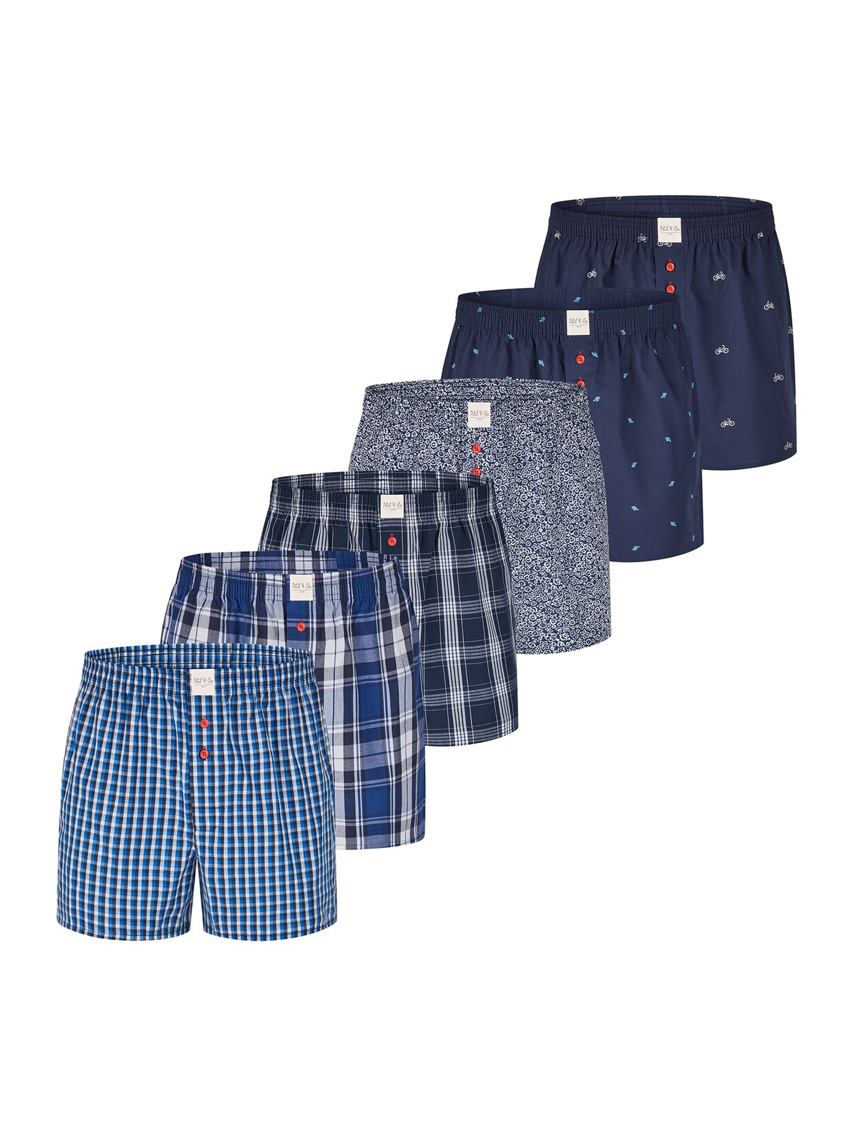 Phil & Co. Berlin Herren Boxer Classic Sets 6er Pack