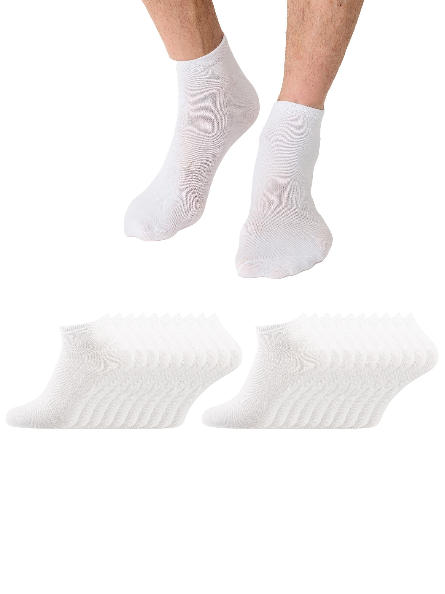 NUR DIE Herren Sneakersocken Classic unifarben hautsympathisch 20 - Bild 1