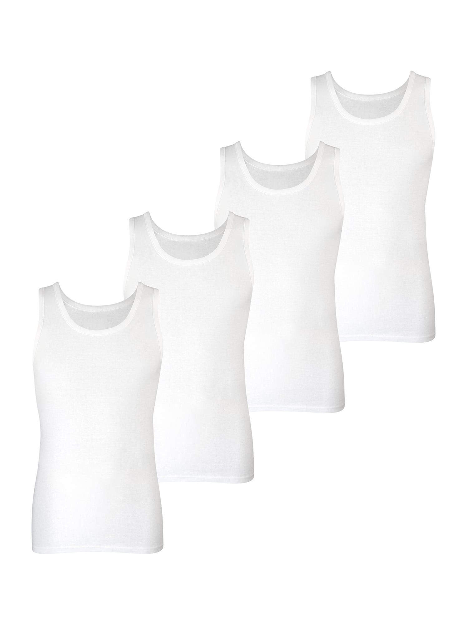 NUR DIE Herren Unterhemd Basic Alltag Tanktop 4er Pack - Bild 1