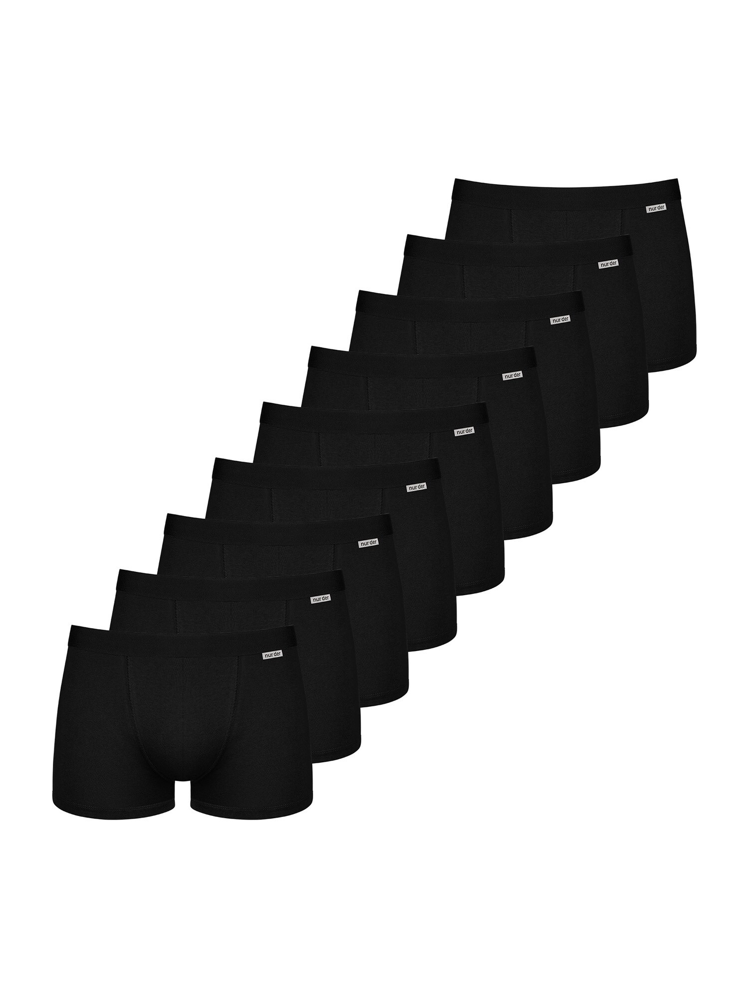NUR DIE Herren Boxer Cotton Stretch Retroshorts 9er Pack - Bild 1