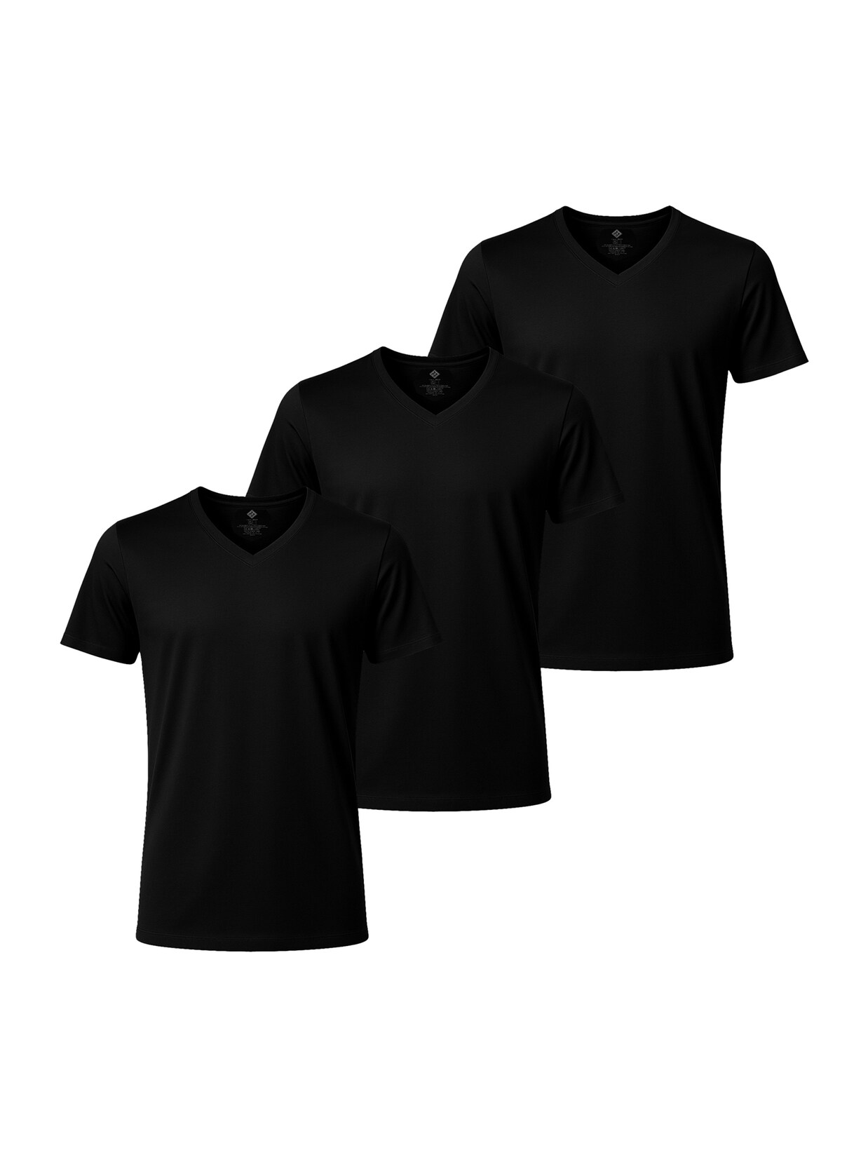 NUR DIE Herren T-Shirt Cotton Active Unterhemd 3er Pack