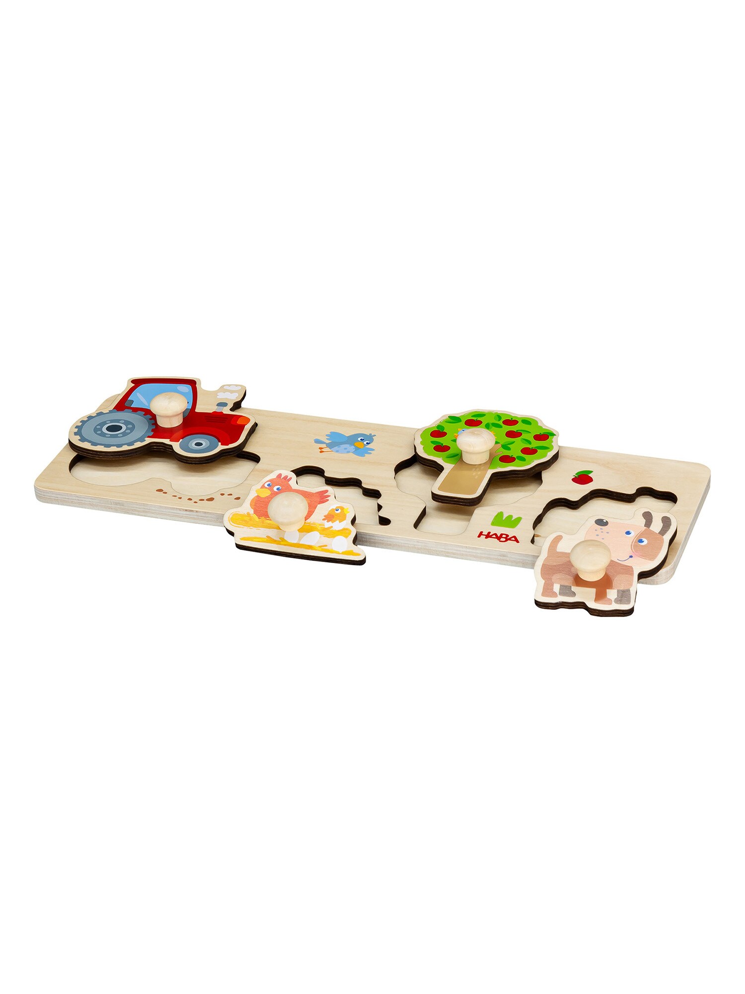 HABA Unisex Puzzle Greifpuzzle Bauernhof 1er Pack - Bild 1