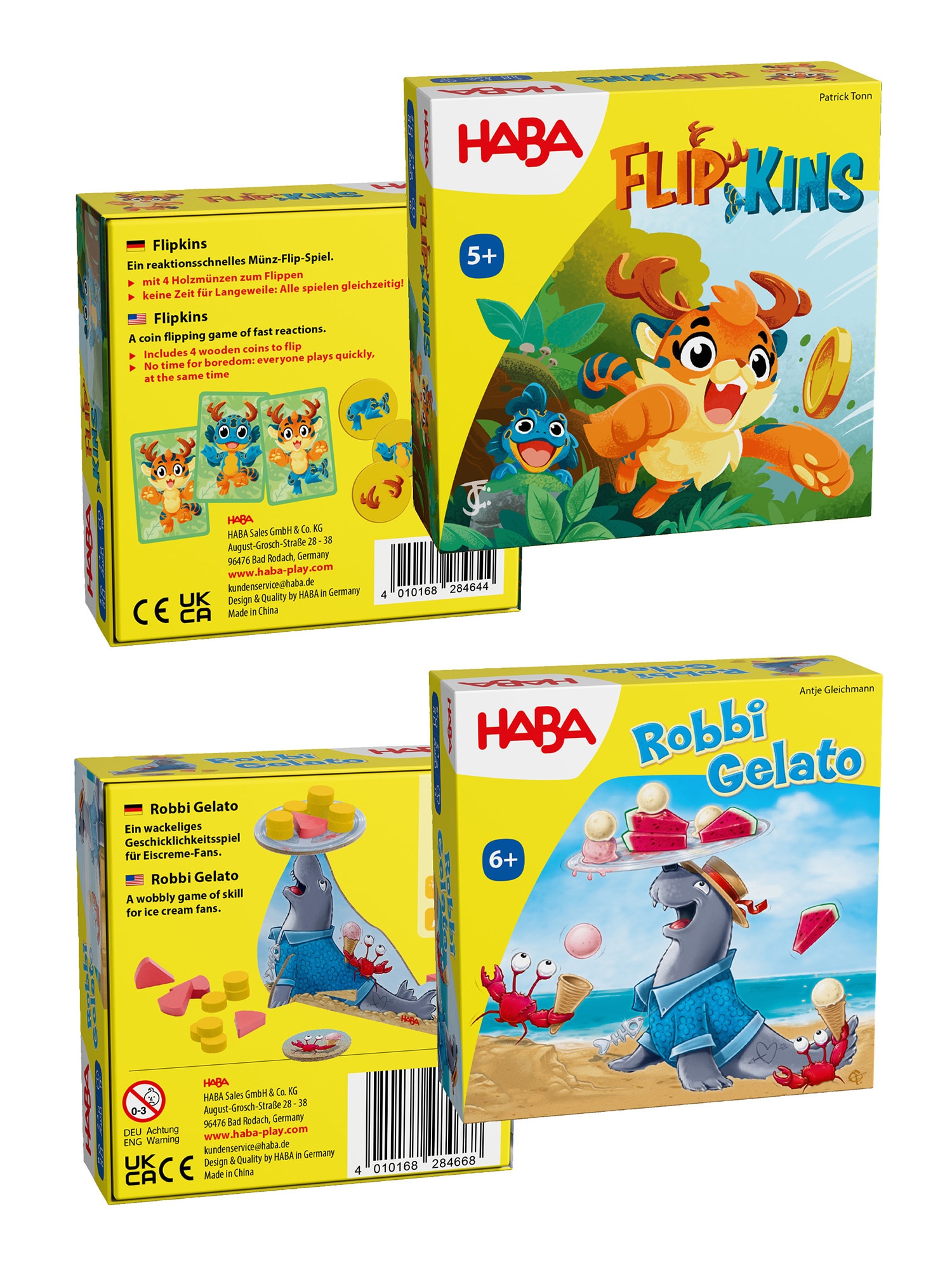 HABA Unisex Spielesammlung Flipkins & Robbi Gelato 2er Pack - Bild 1
