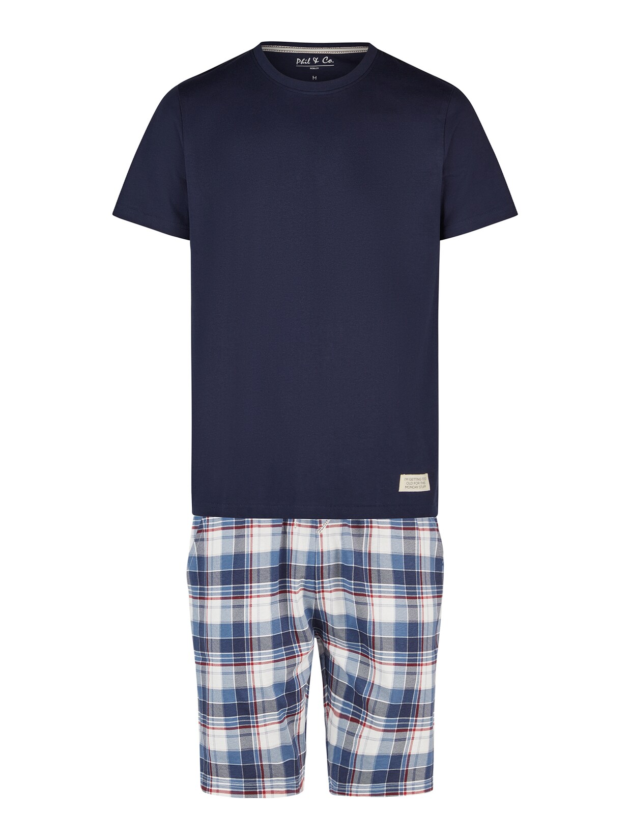 Phil & Co. Berlin Herren Pyjama Shorty 1er Pack