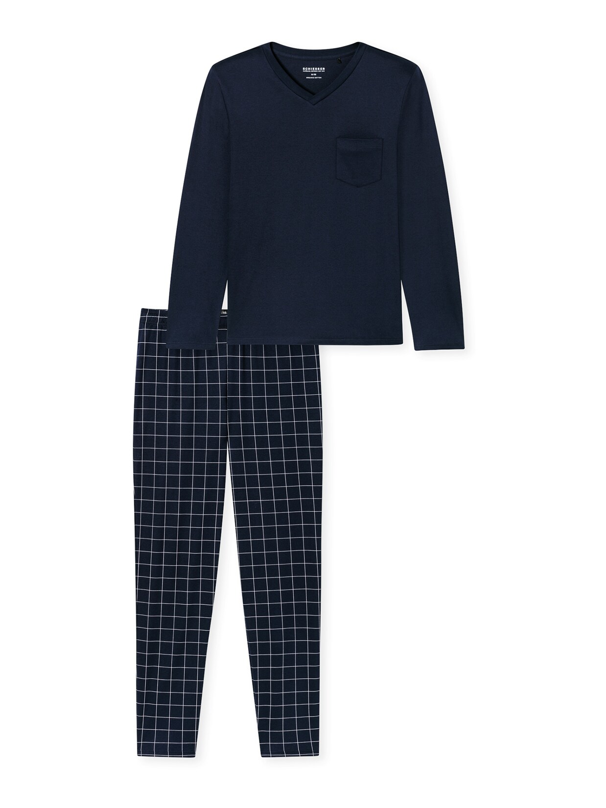 Schiesser Herren Pyjama Fine Interlock 1er Pack