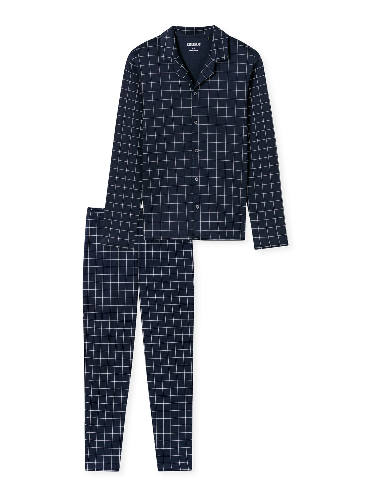 Schiesser Herren Pyjama lang - Fine Interlock 1er Pack