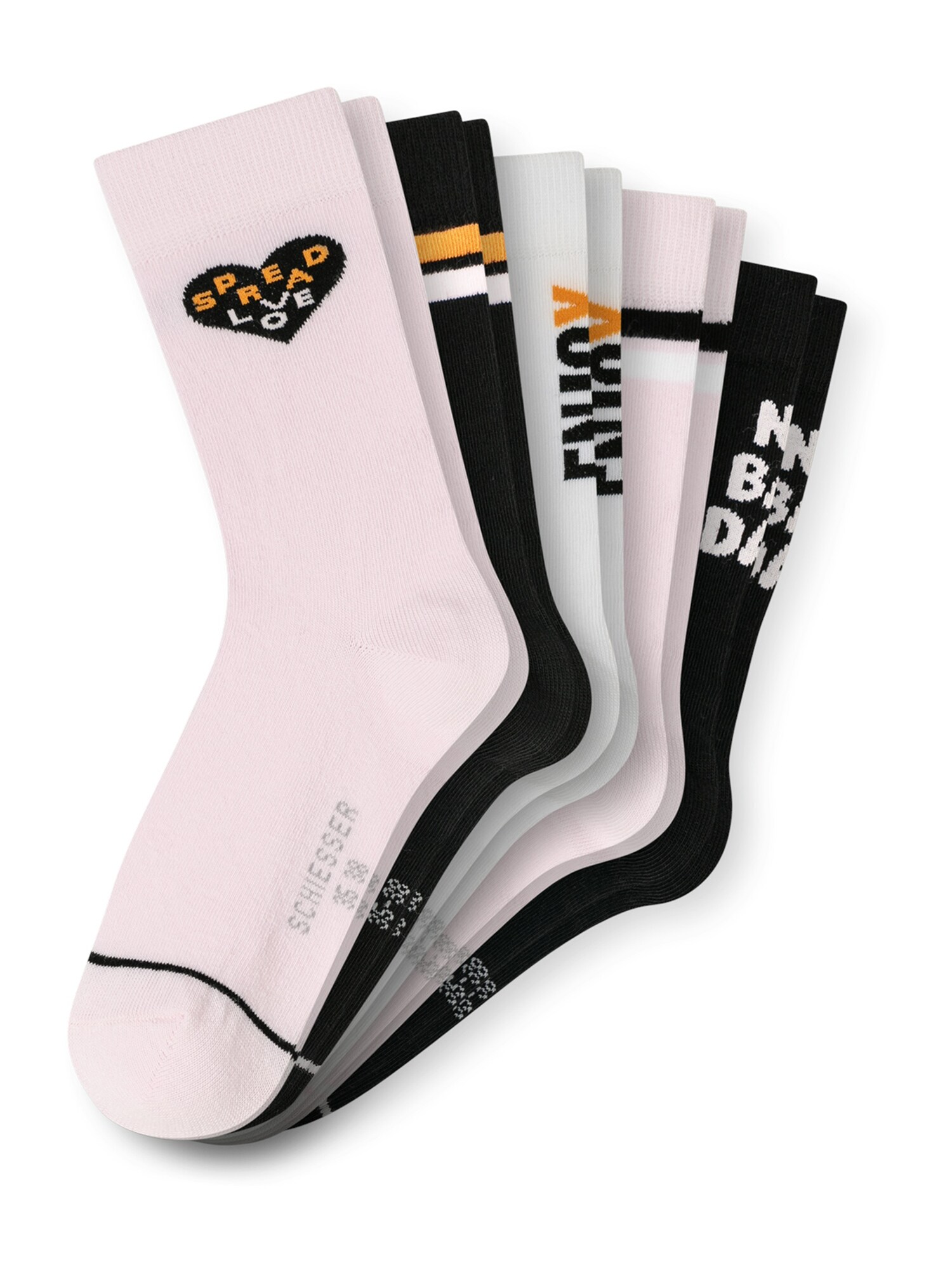 Schiesser M&auml;dchen Freizeitsocken "Love" 5er Pack - Bild 1