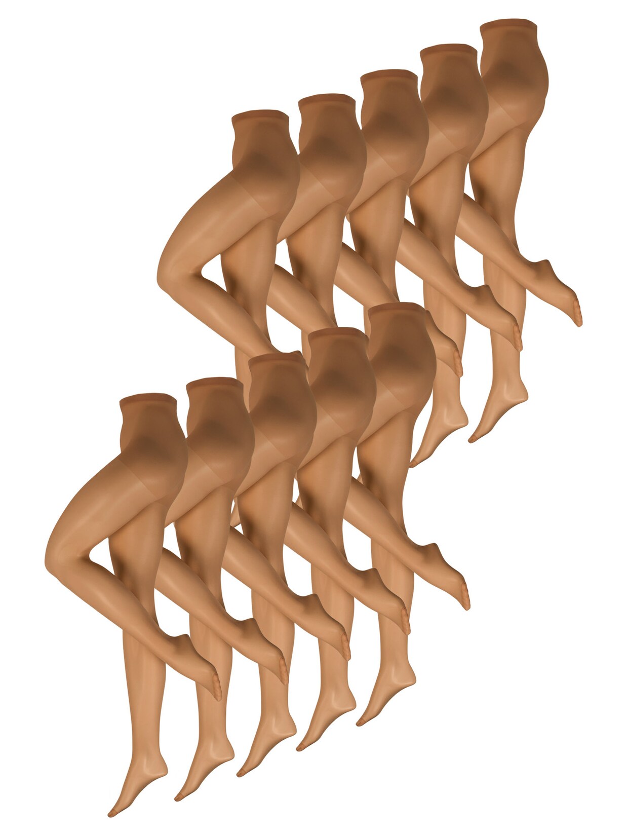 NUR DIE Damen Feinstrumpfhose Seidenfein 15 DEN 10