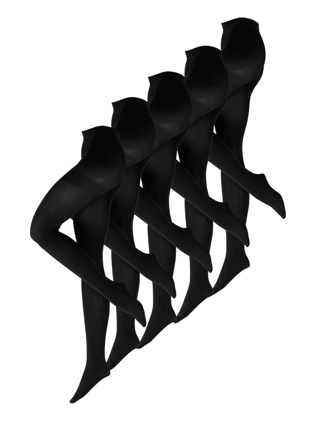 NUR DIE Damen Feinstrumpfhose Ultra-Blickdicht 80 DEN 5