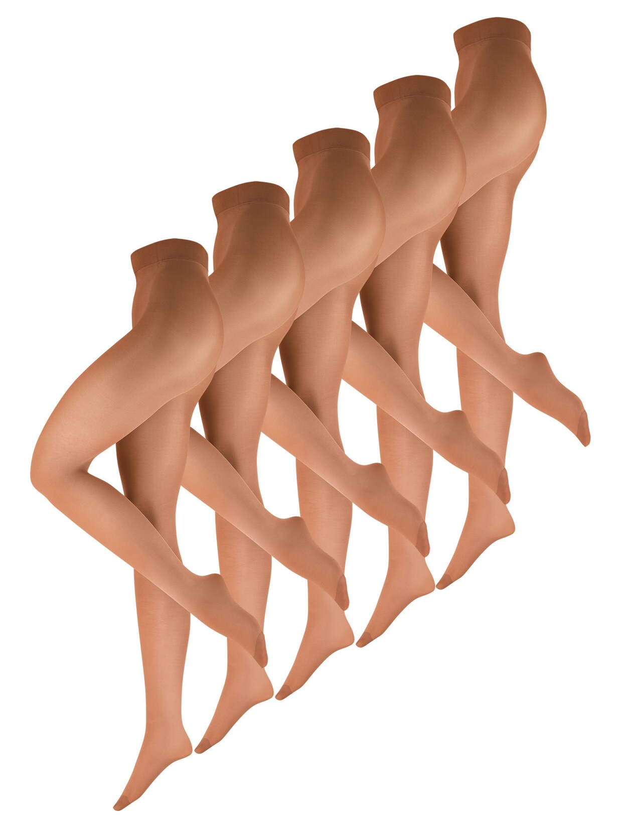 NUR DIE Damen Feinstrumpfhose Tanzstrumpfhose 70 DEN 5