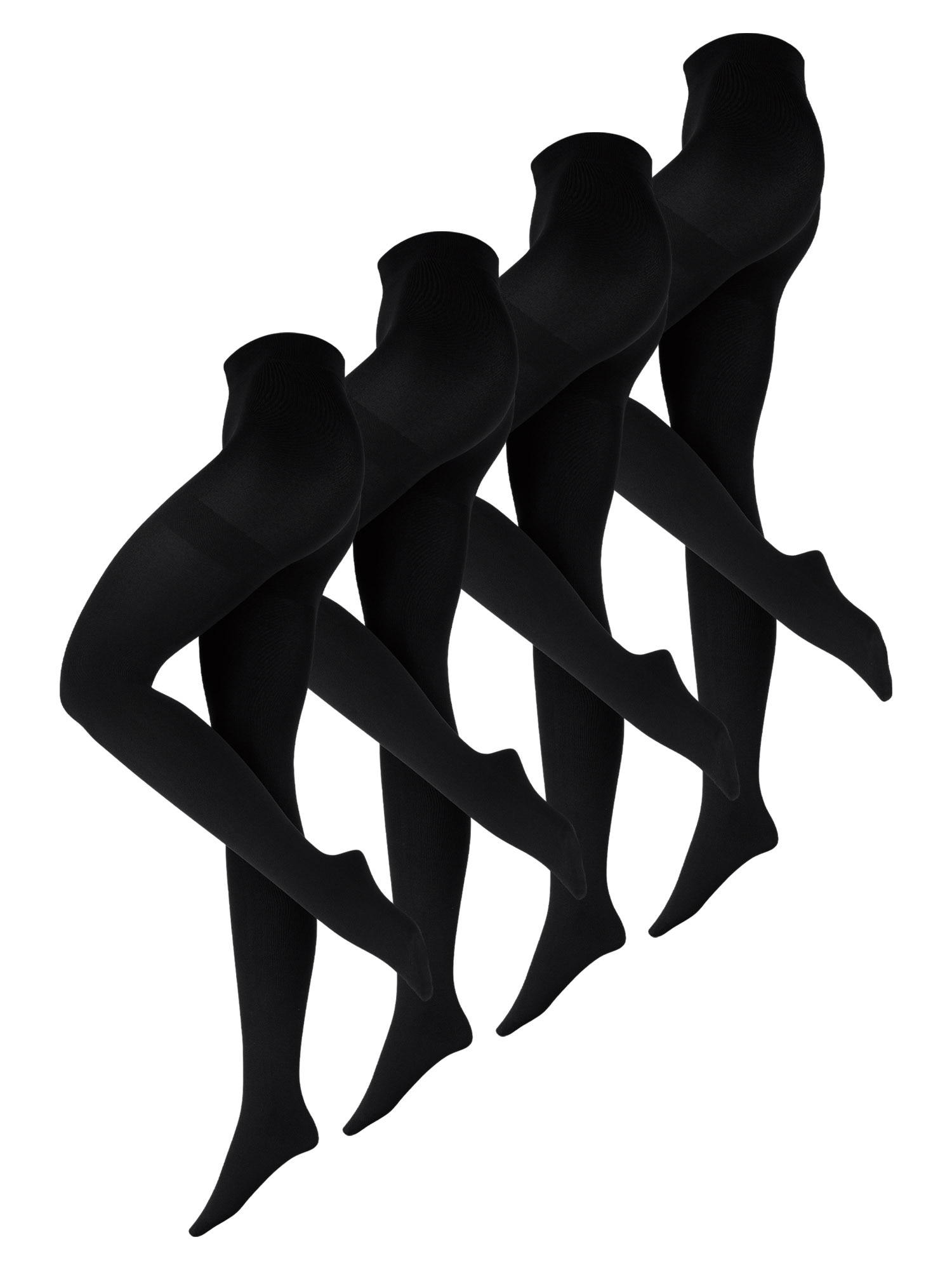 NUR DIE Damen Feinstrumpfhose Flauschige Baumwolle 100 DEN 4 - Bild 1