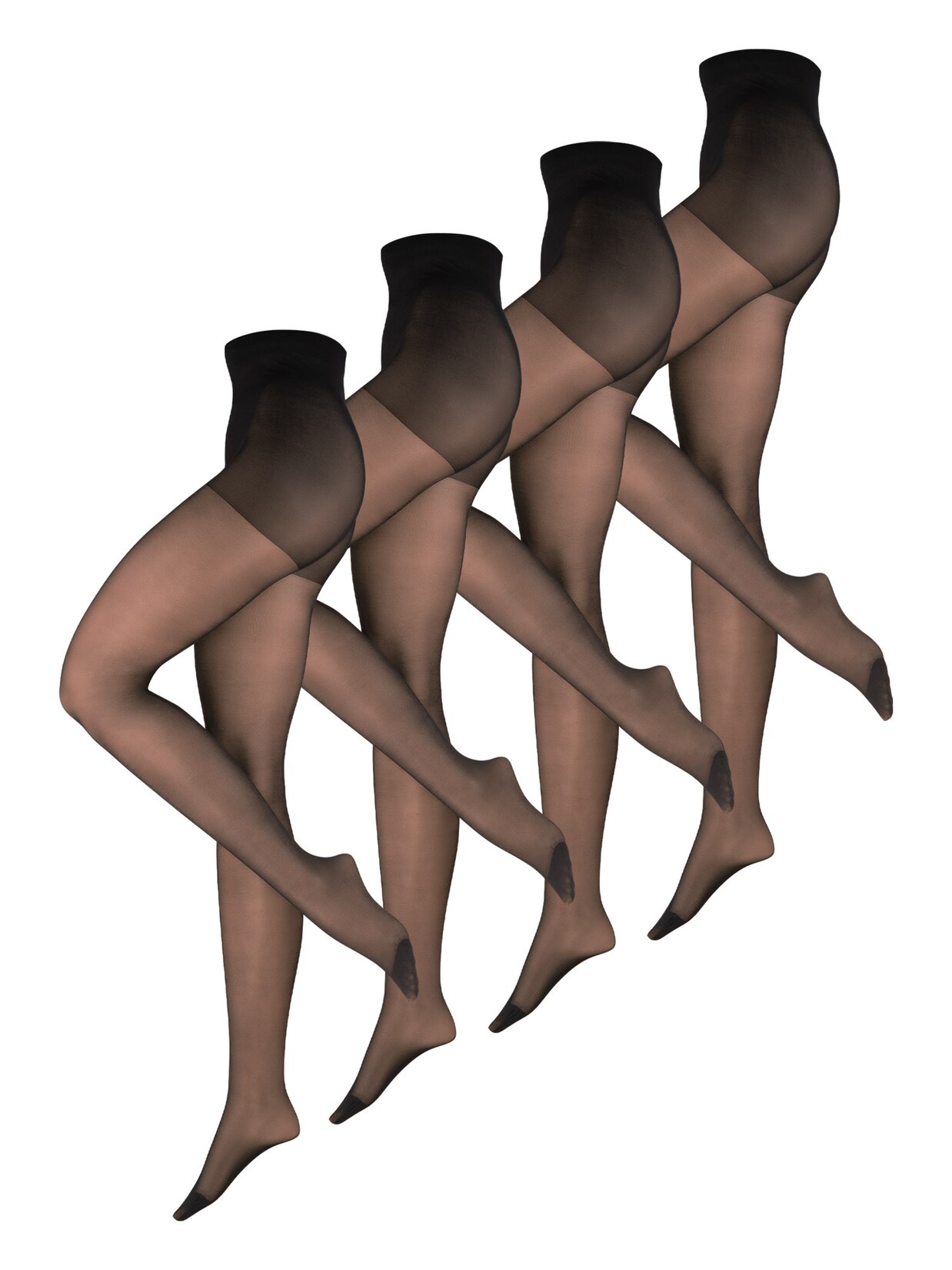 NUR DIE Damen Feinstrumpfhose Glamour 30 DEN 4