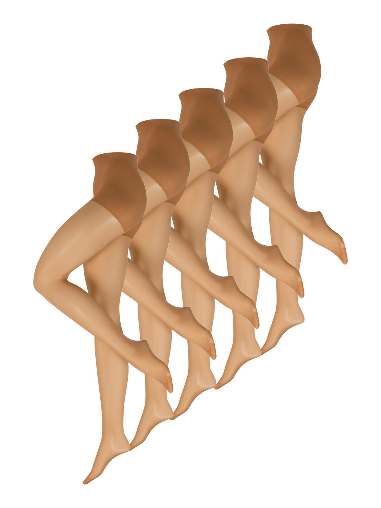 NUR DIE Damen Feinstrumpfhose Ohne Bund 20 DEN 5