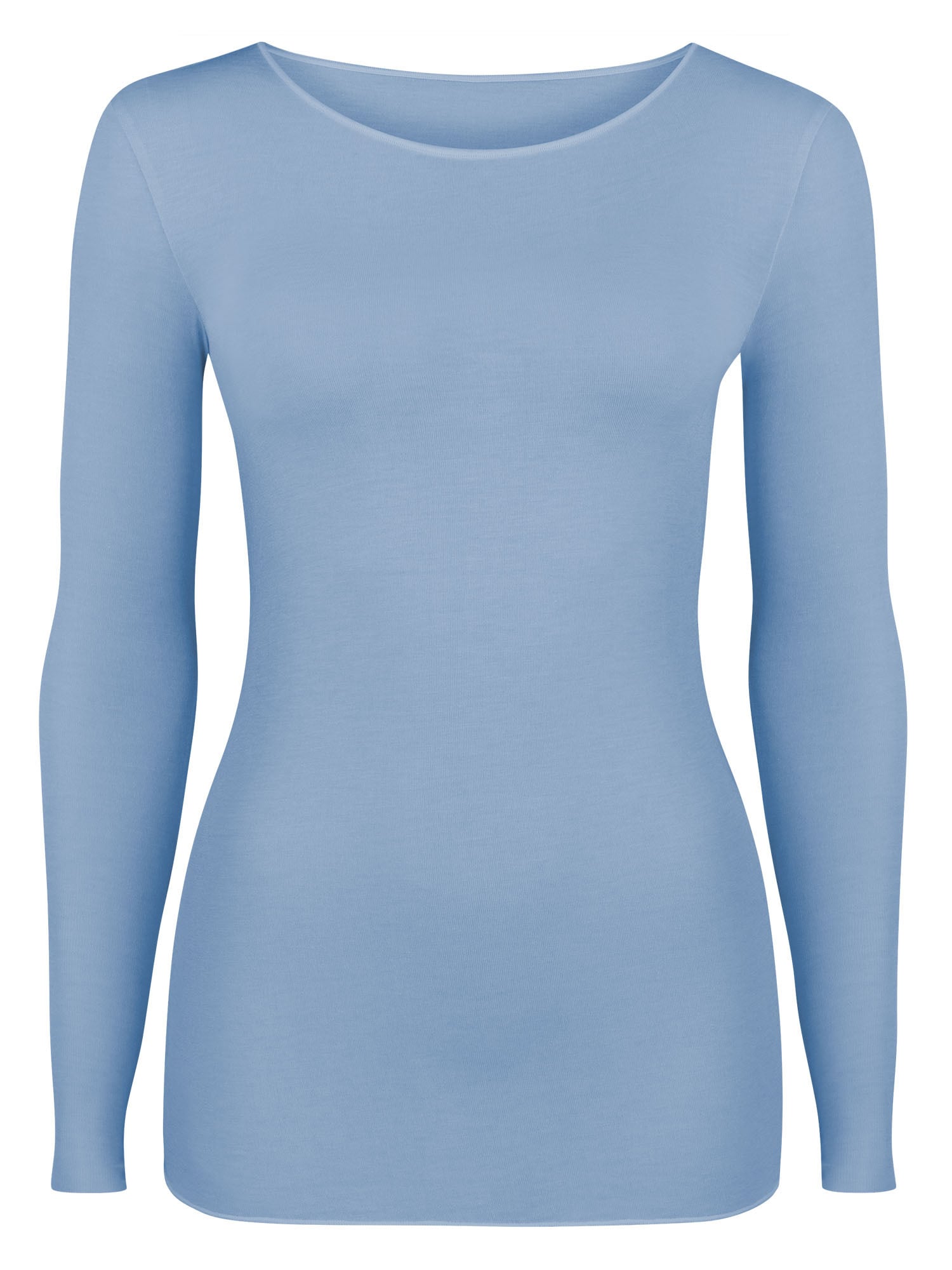 NUR DIE Damen Longsleeve NUR DIE X KILIAN KERNER Damen Longsleeve Roundneck mit Kaschmir - grau - Gr&ouml;&szlig;e 36-38 1er Pack - Bild 1