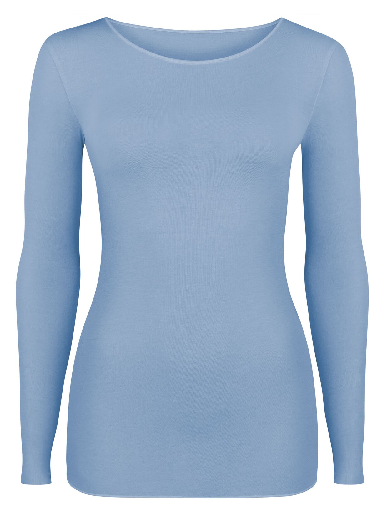NUR DIE Damen Longsleeve NUR DIE X KILIAN KERNER Damen Longsleeve Roundneck mit Kaschmir - grau - Größe 36-38 1er Pack