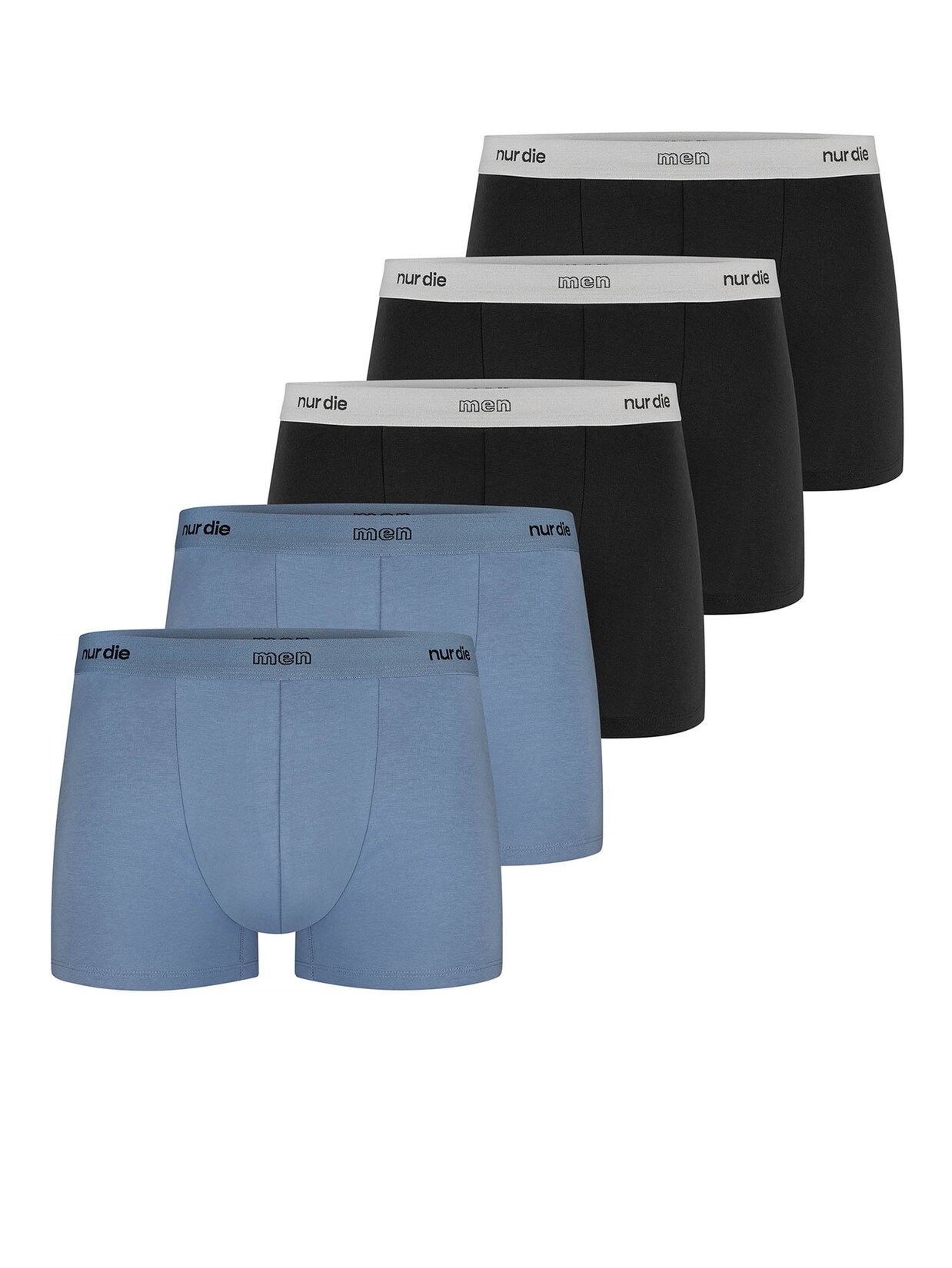 NUR DIE Herren Boxer Organic Cotton 5er Pack