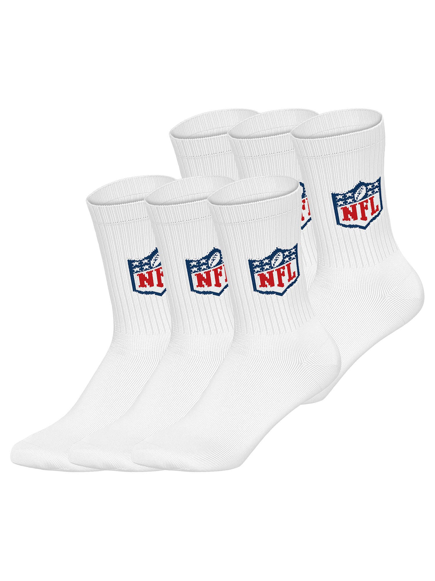 Huddle Unisex Freizeitsocken NFL Shield Crew 6er Pack - Bild 1