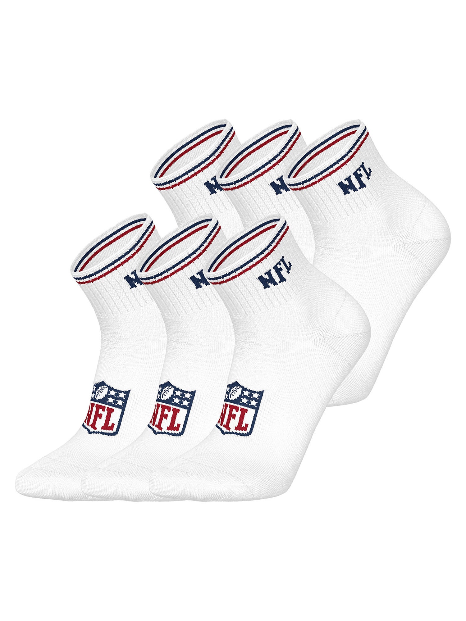 Huddle Unisex Freizeitsocken NFL Shield Quarter 6er Pack - Bild 1