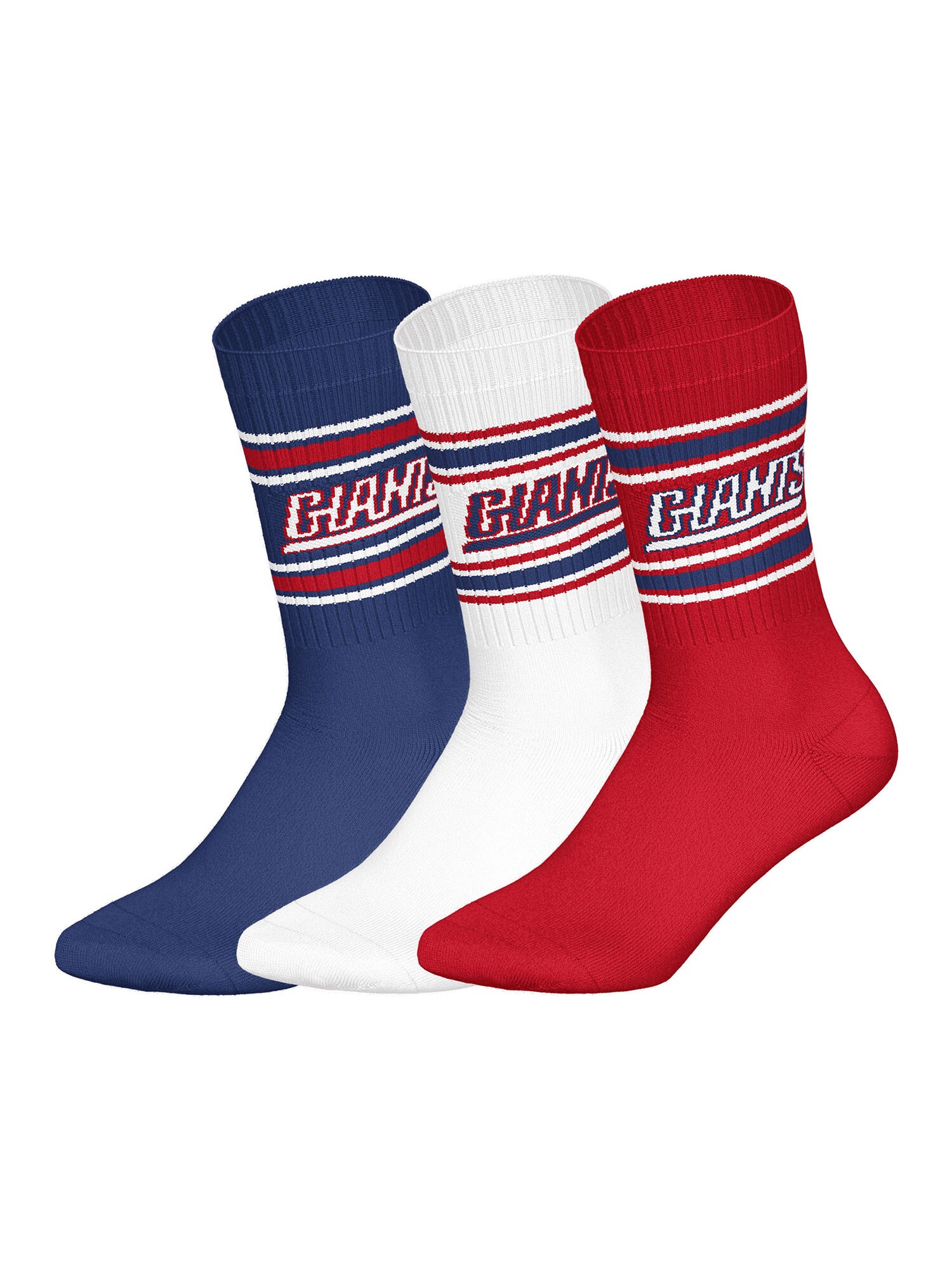 Huddle Unisex Freizeitsocken NY Giants Crew 3er Pack - Bild 1