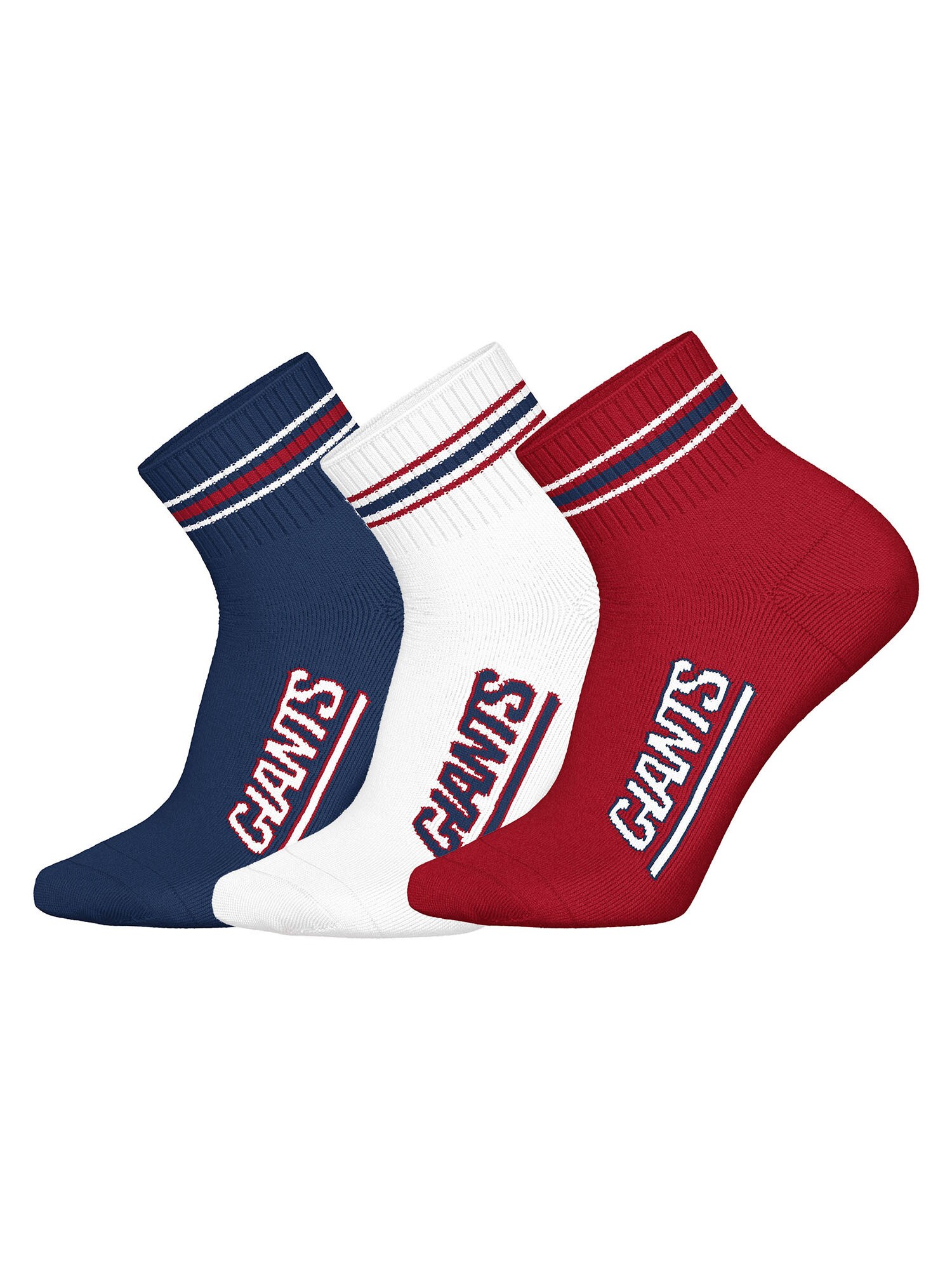 Huddle Unisex Freizeitsocken NY Giants Quarter 3er Pack - Bild 1